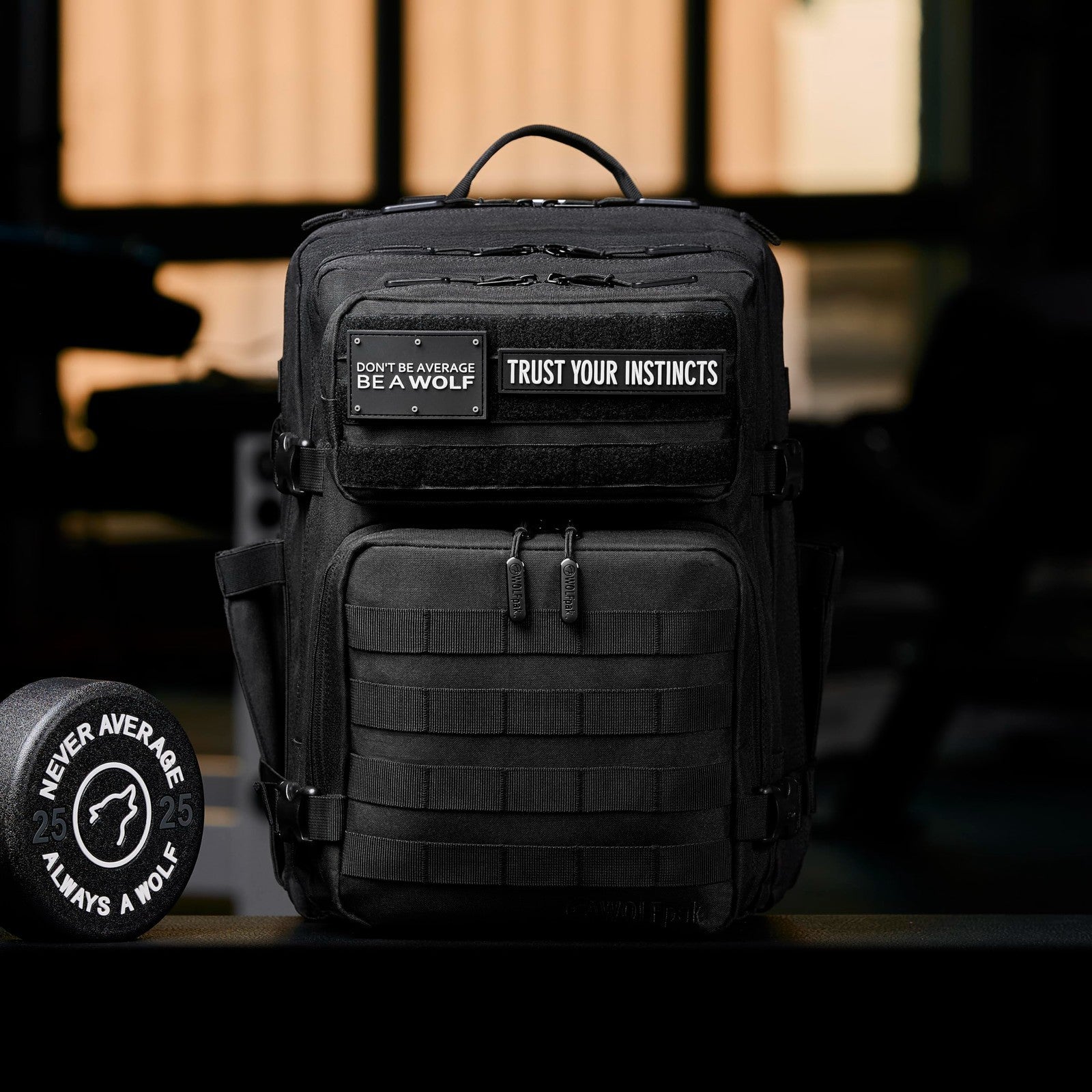 Durable 35L Waterproof Gym Backpack   1000D Oxford, MOLLE Webbing, Laptop Pocket10