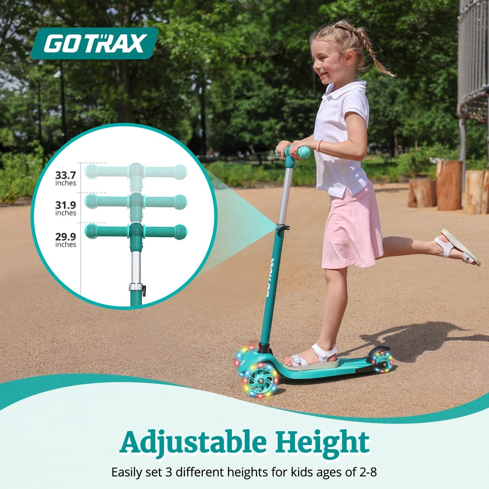 Kids Kick Scooter 3 Wheels for Boys & Girls 2-8, Fun Outdoor Gift for Children2