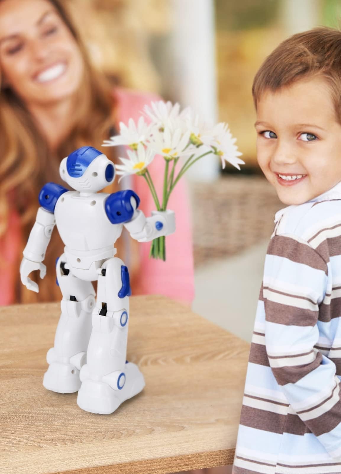 Programmable RC Robot Toy for Kids   Gesture Control, Smart Remote, Ages 3 8, Gi2