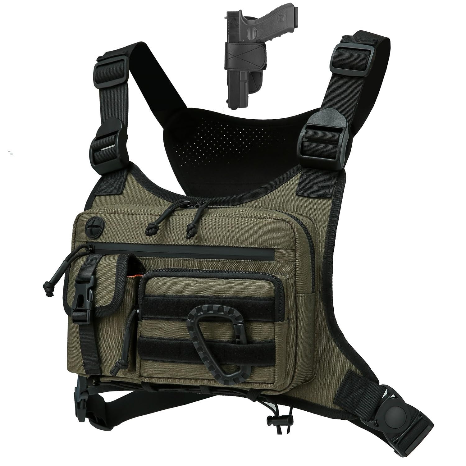 Tactical Chest Bag for Men & Women - Outdoor EDC Pack for Running, Cycling, Work1