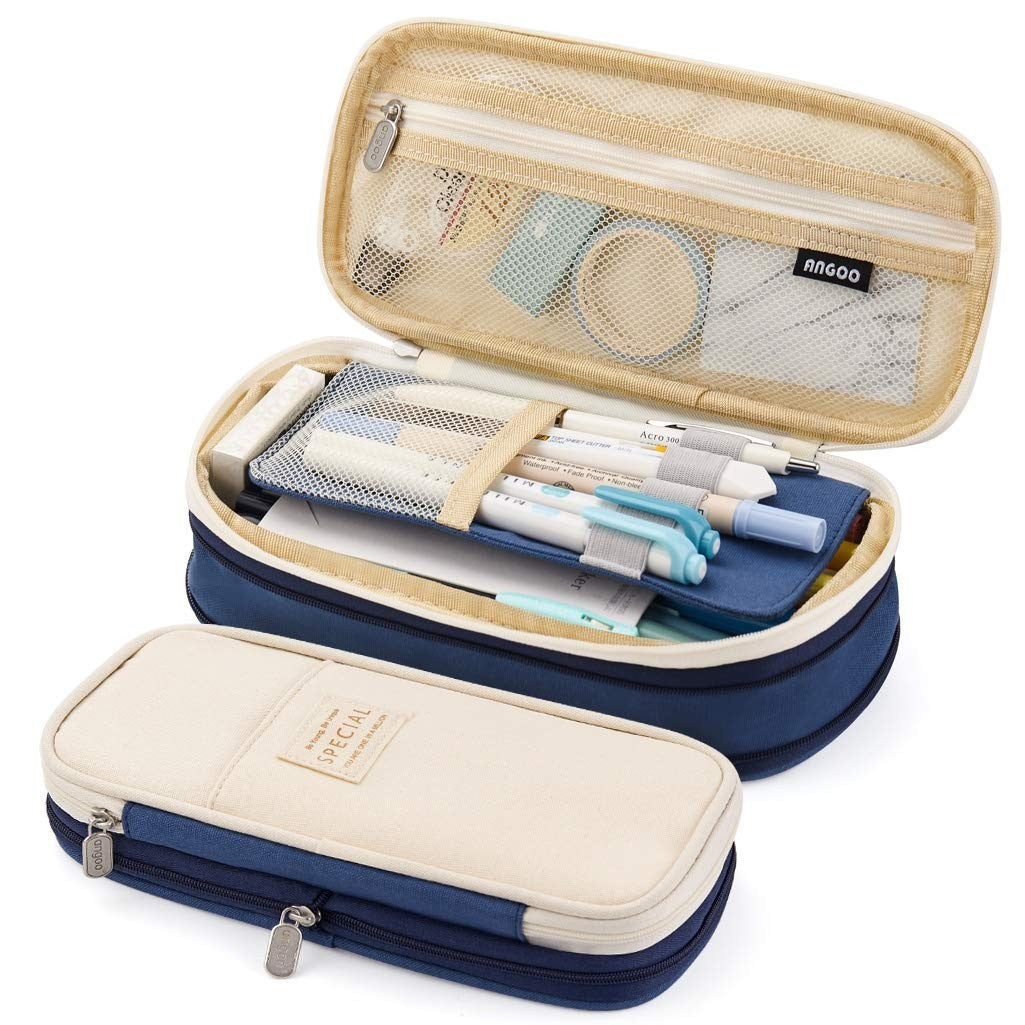 Large Capacity Pencil Case   Big Storage Organizer for Office, College & School1