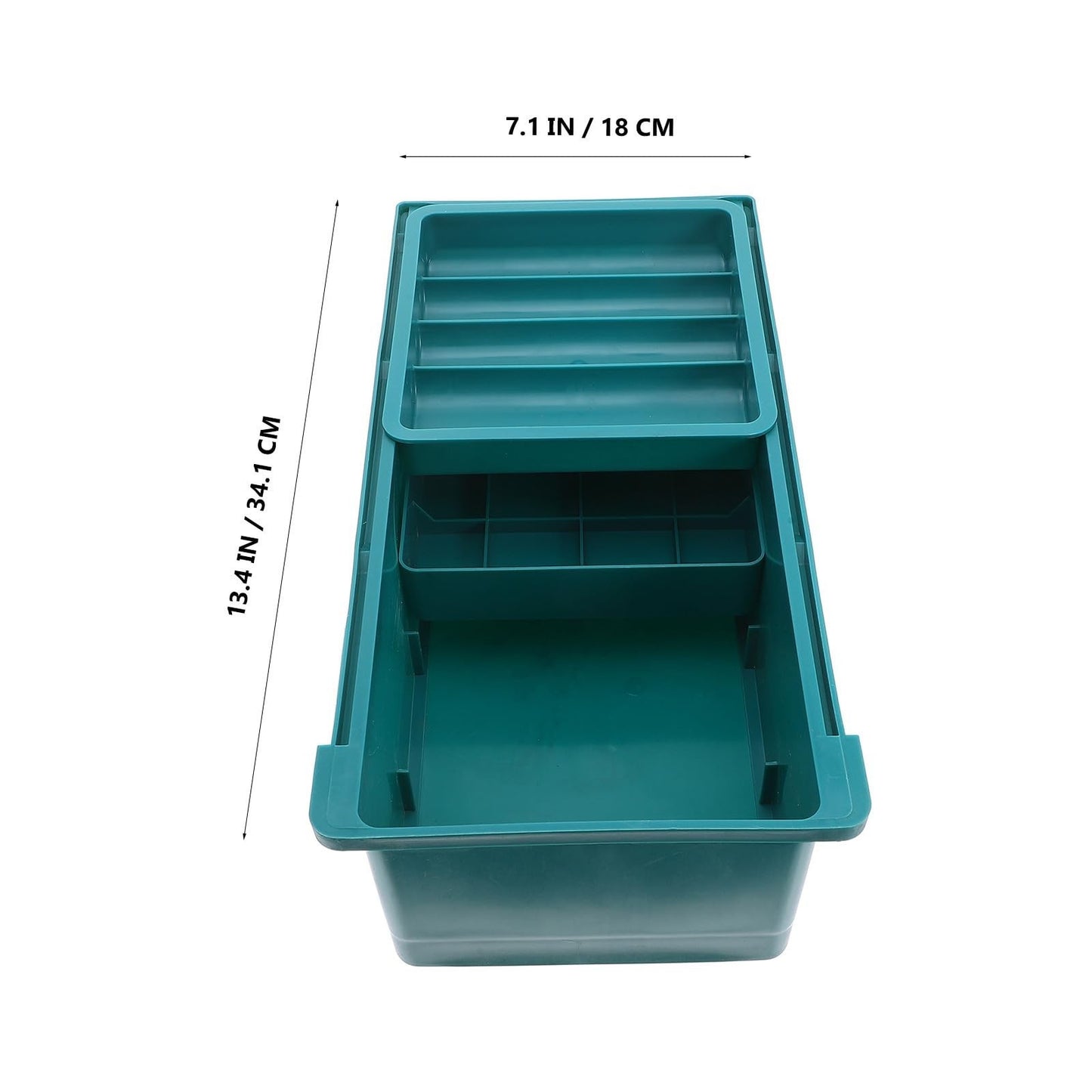 Sewing Organizer Under Desk Storage Drawer - 3-Tier Plastic Box for Craft & Offi4