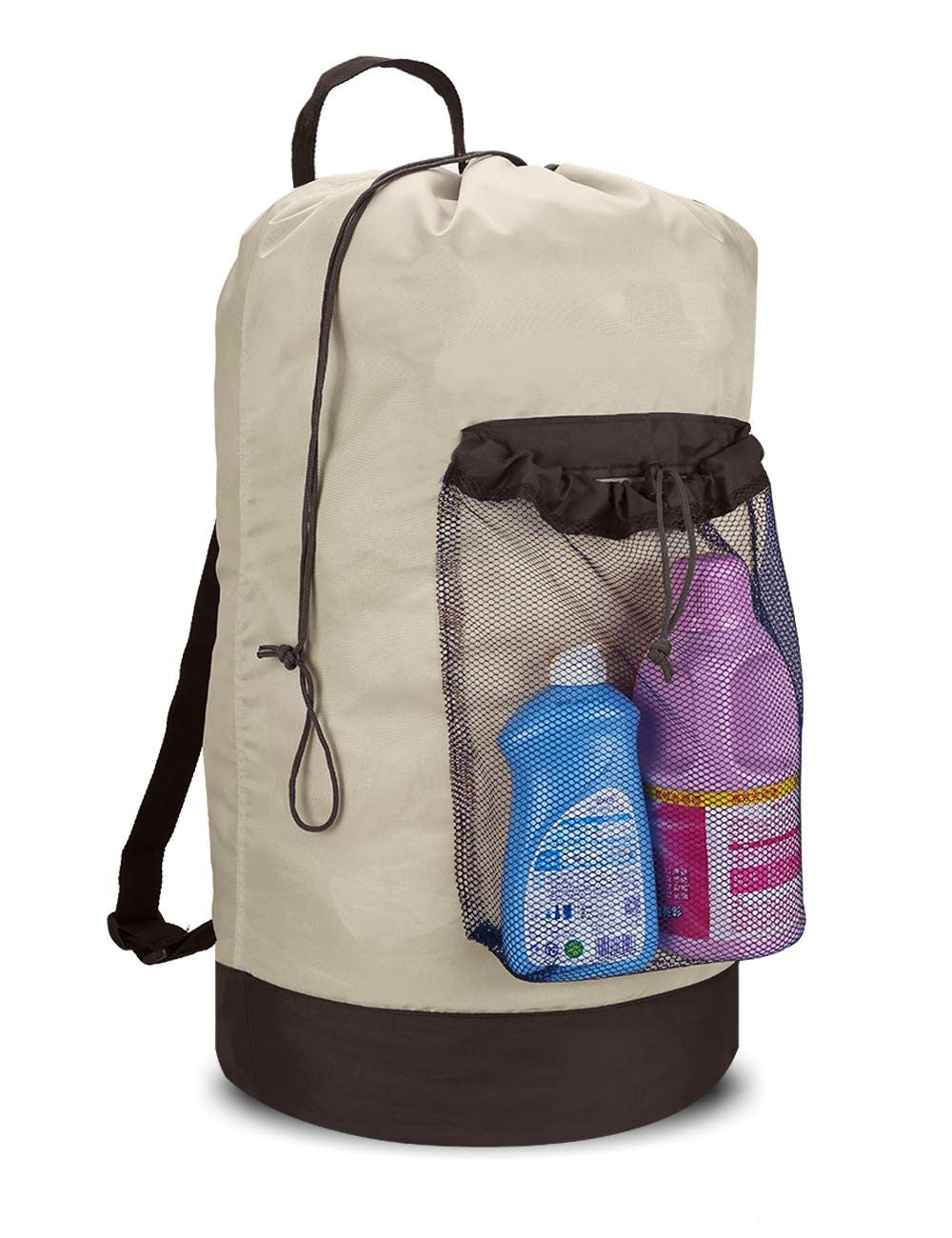 Large 115L Backpack Laundry Bag with Shoulder Straps, Drawstring & Mesh Pocket1