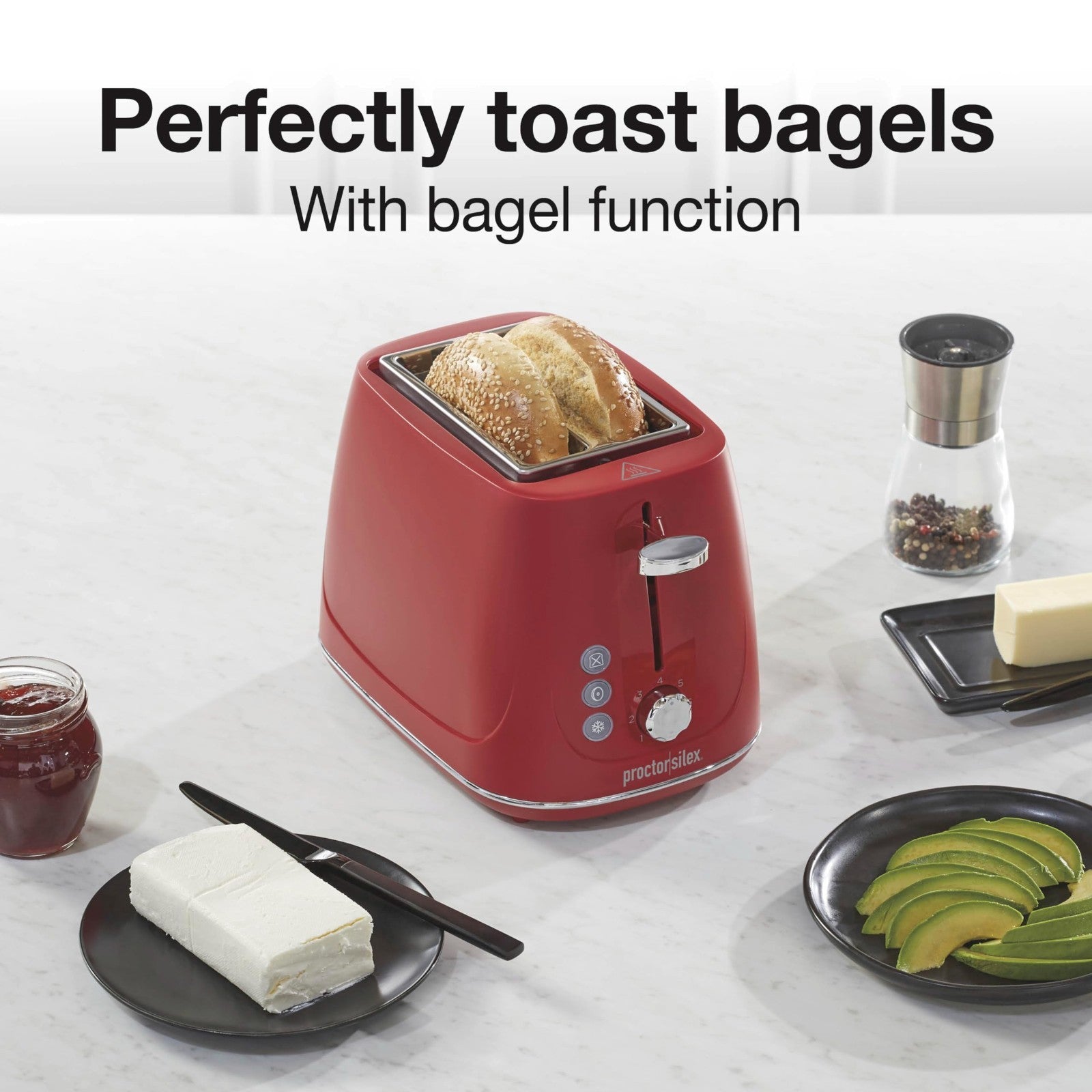 2 Slice Toaster with Bagel & Defrost Functions, 7 Shade Browning Control, Auto S3