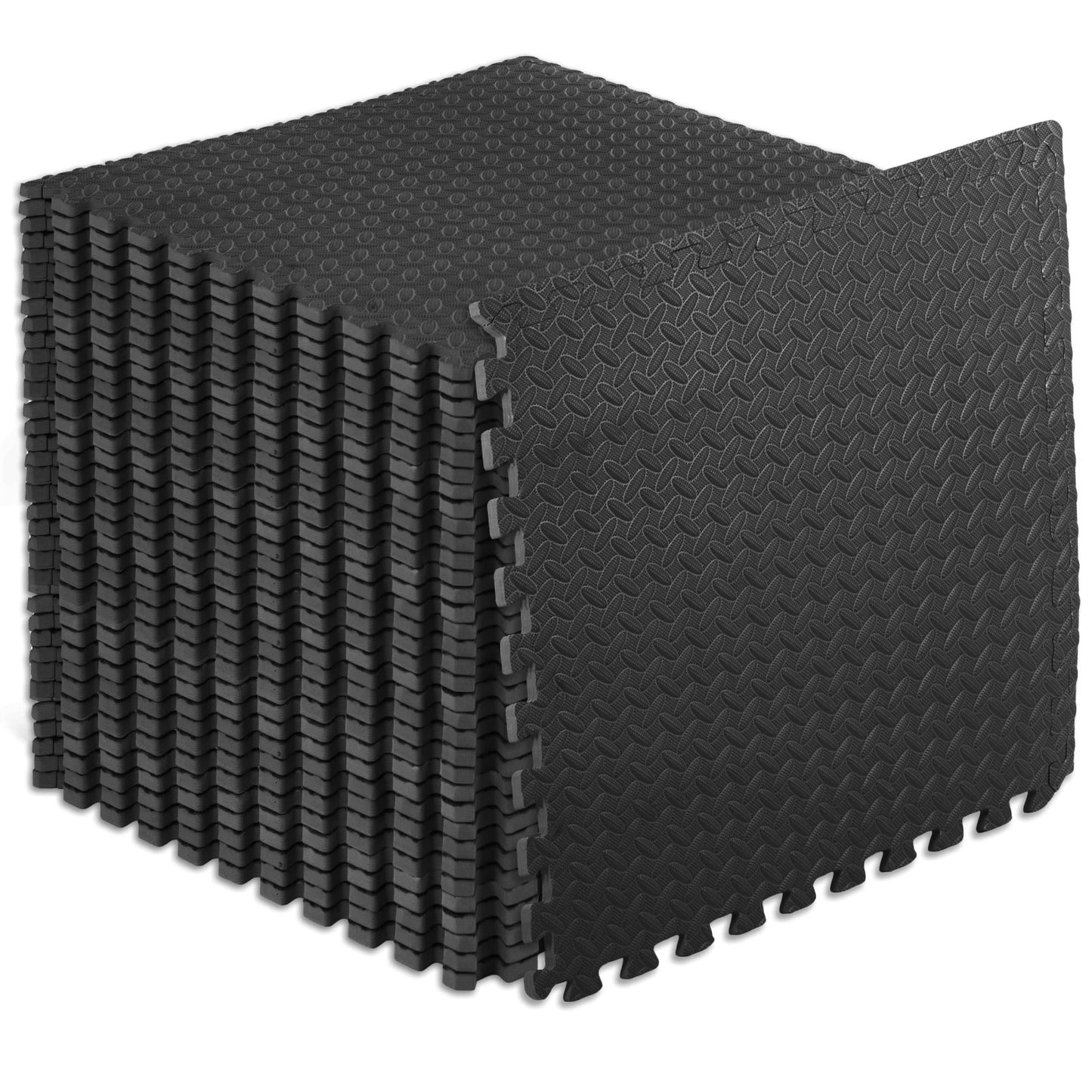 EVA Interlocking Foam Exercise Mat   ½ Inch Thick Puzzle Tiles for Home Gym, Kid1