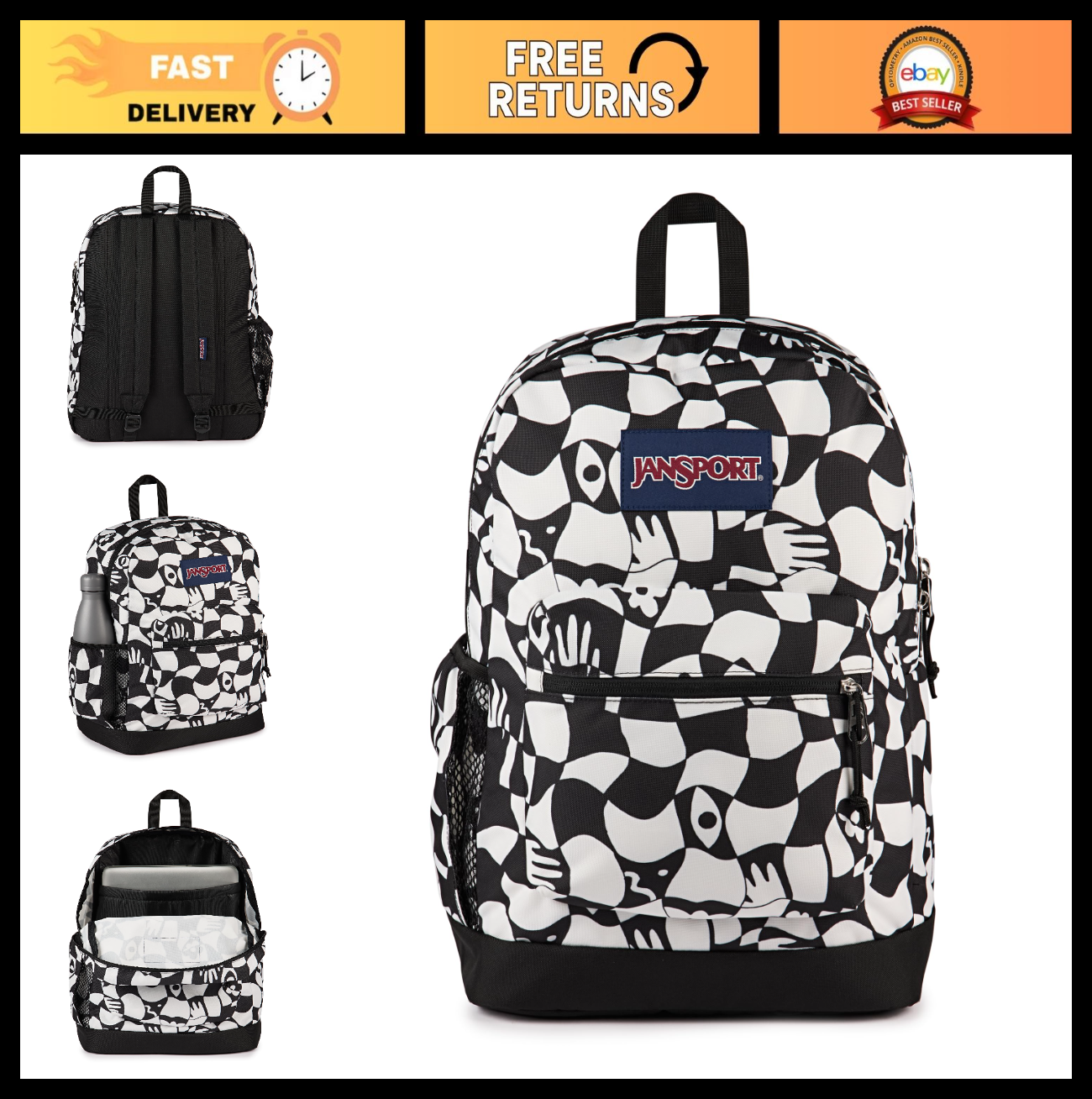 26L Cross Town Plus Backpack, Lightweight Travel Bag, Stylish School Rucksack0