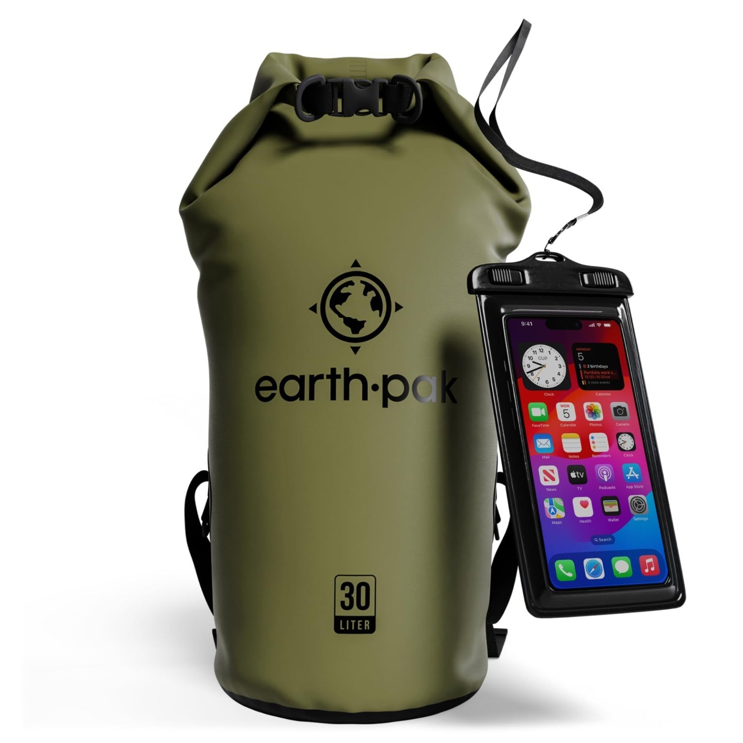 Waterproof Dry Bag Backpack   Roll Top Design, Keeps Gear Dry for Kayaking + Pho1