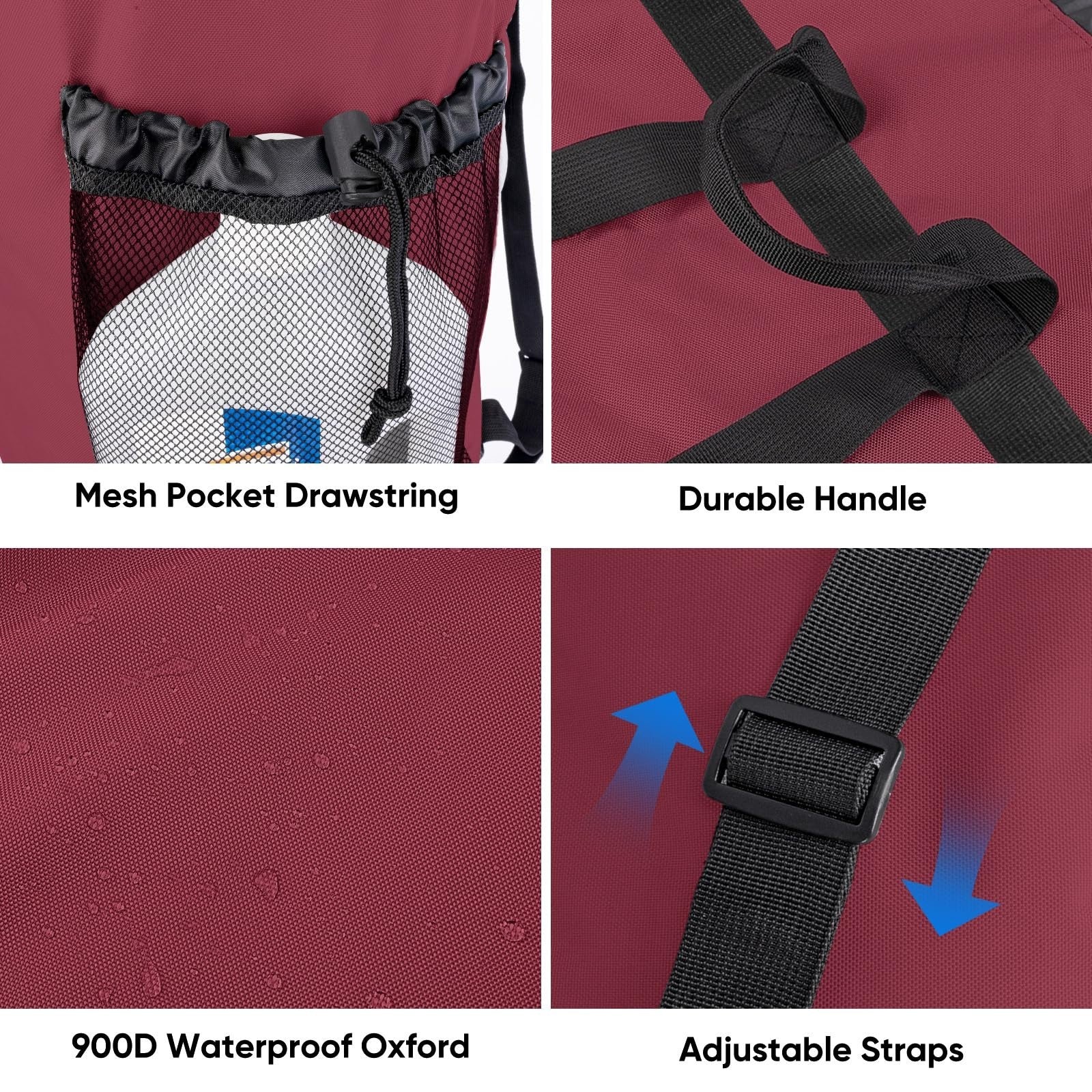 Optimized eBay Title:  "120L Large Laundry Backpack Bag - Durable 900D Oxford F3