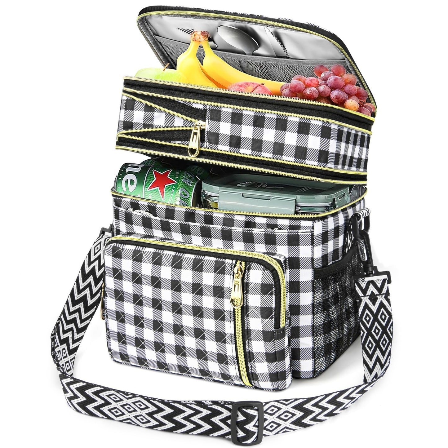 Expandable Insulated Lunch Bag - 16L Leakproof Cooler for Work/Travel/Picnics1