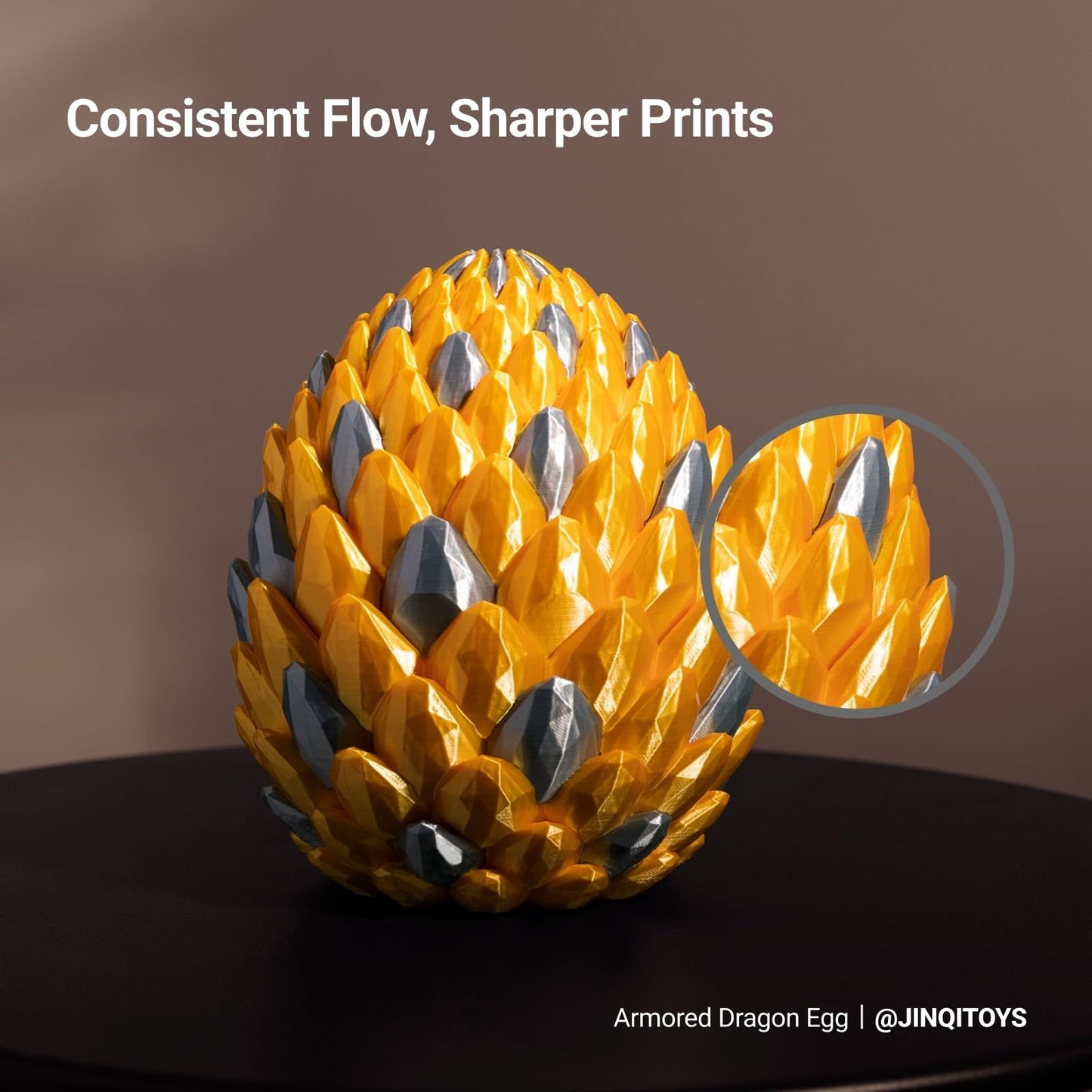 High-Quality Silk PLA Filament 1.75mm for 3D Printing - 1kg (2.2lbs) - Smooth Fi4