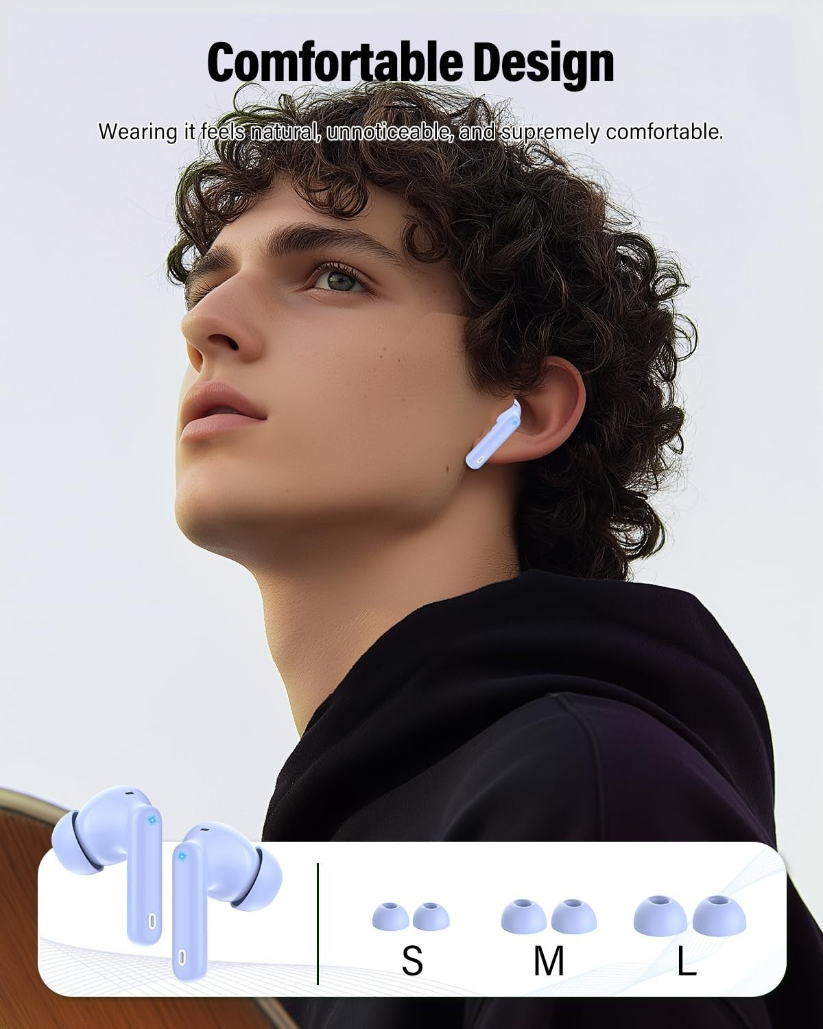Bluetooth 5.4 Wireless Earbuds, Noise Cancelling, IP7 Waterproof, 36H Playtime,5
