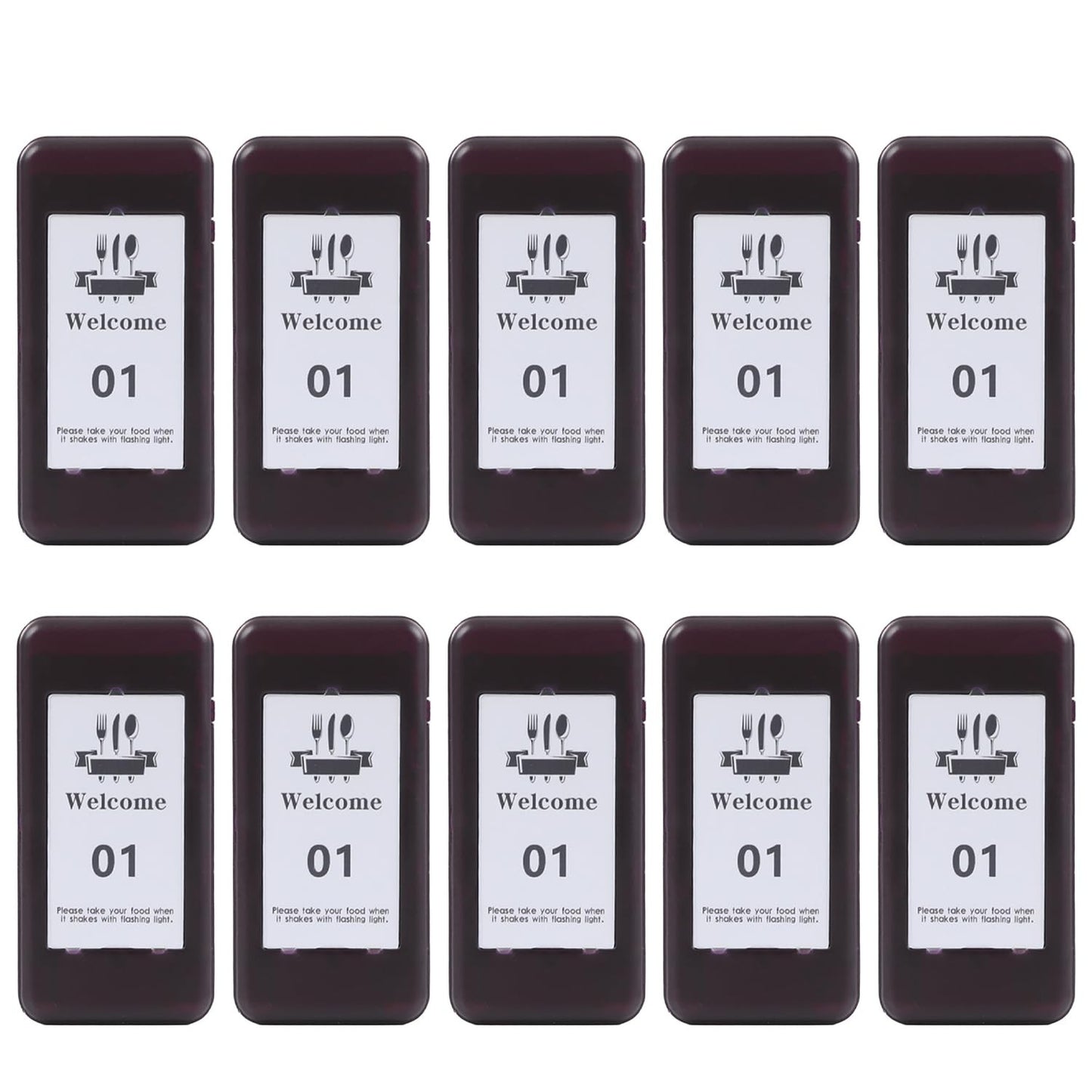 10 Restaurant Pager System Replacement Pagers - Single Beepers for Fast Service1
