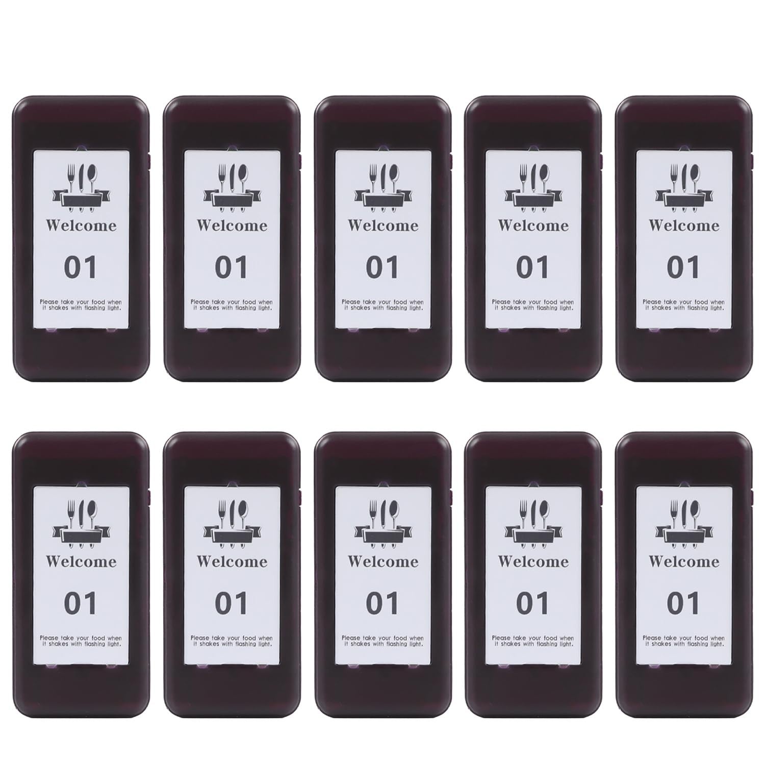 10 Restaurant Pager System Replacement Pagers - Single Beepers for Fast Service1