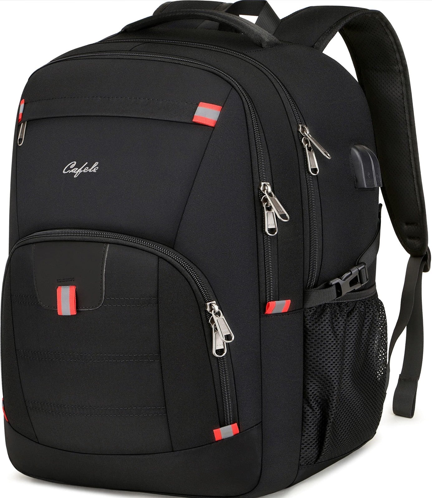 Large 17.3" Laptop Backpack with USB Charging Port, Water Resistant Rucksack for1