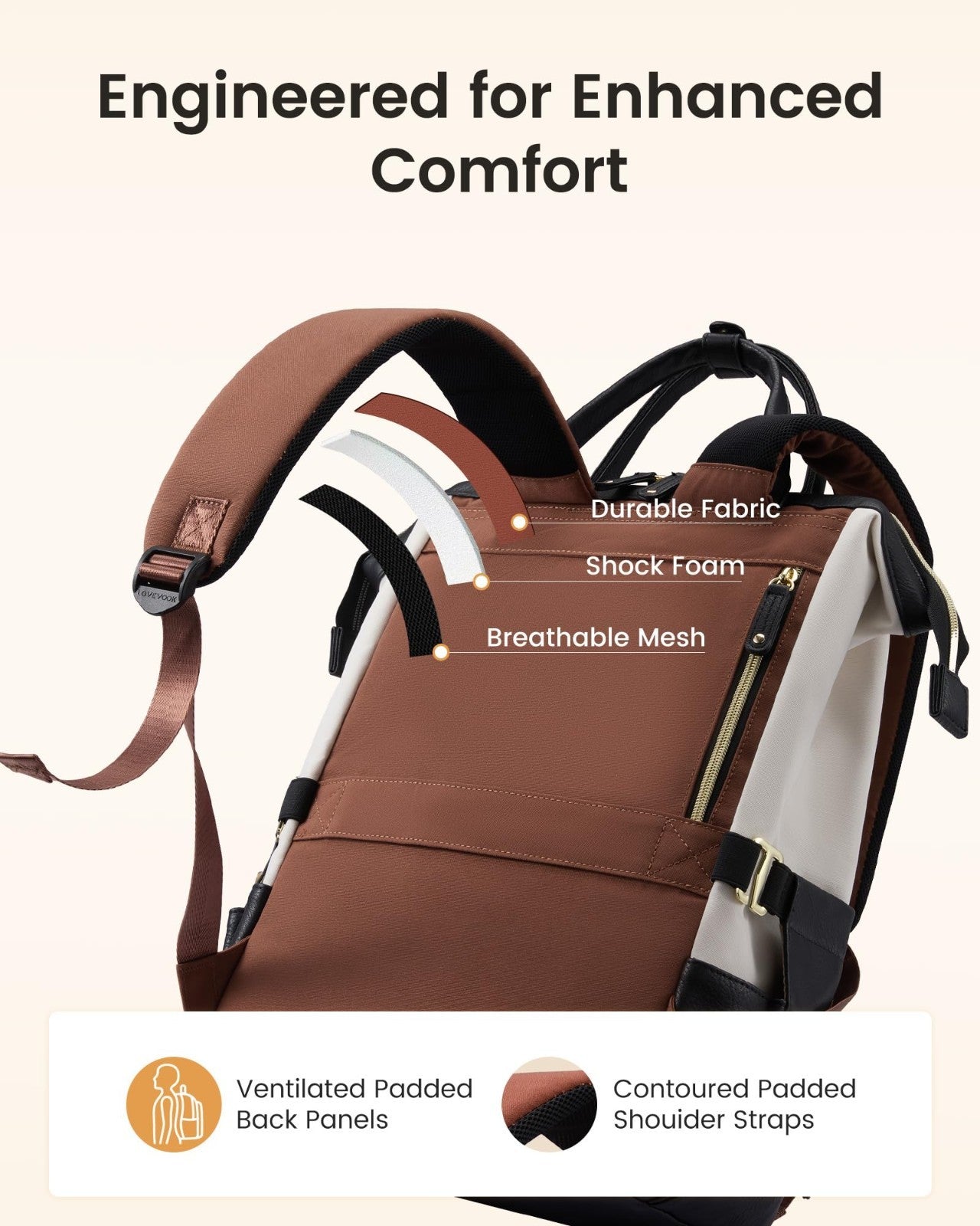 Stylish Laptop Backpack with Tumbler Holder, 15.6" Computer Bag for Work & Trave4