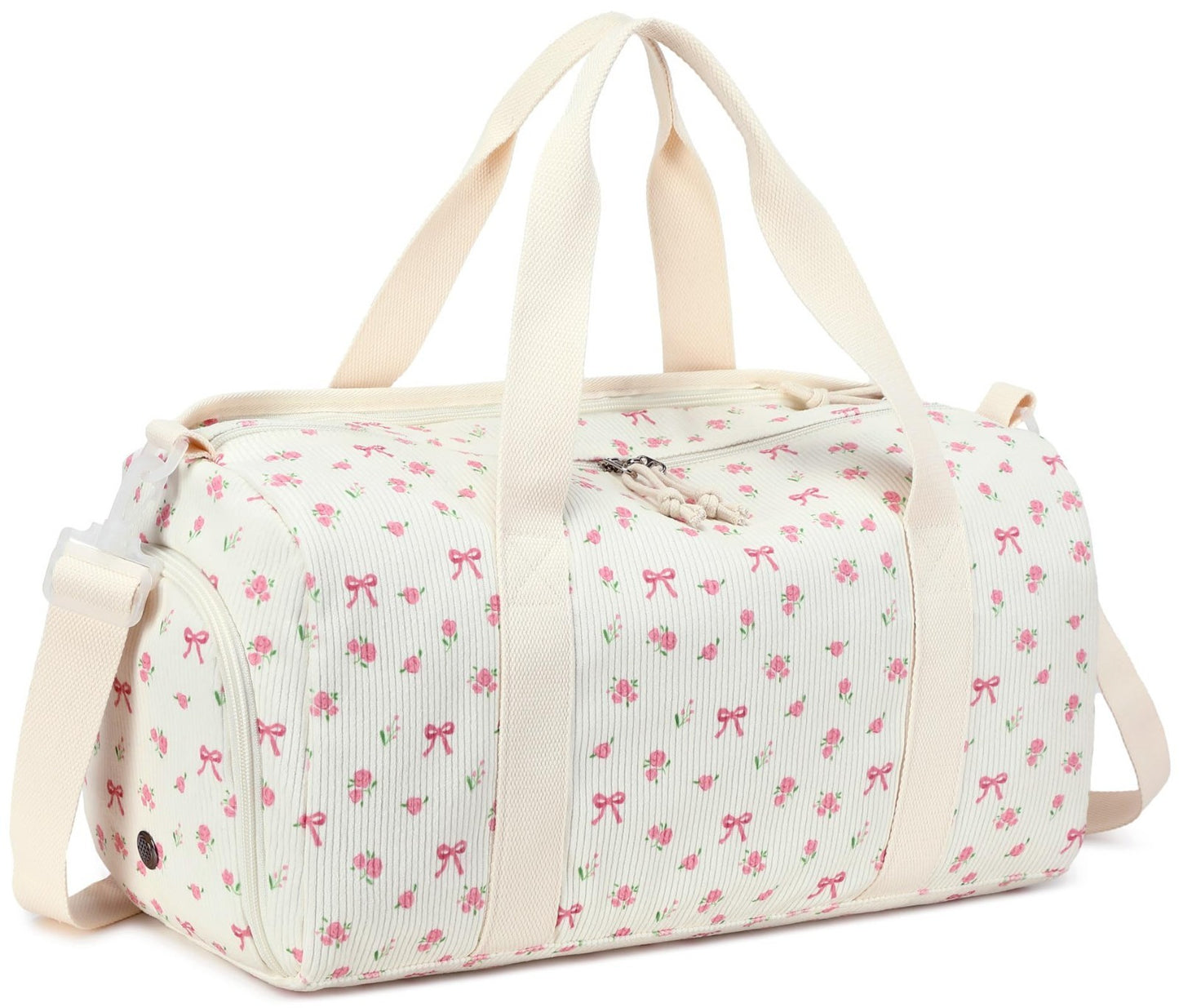 Cute Girls Duffle Bag with Shoe Compartment & Wet Separation - Waterproof Gym Tr1