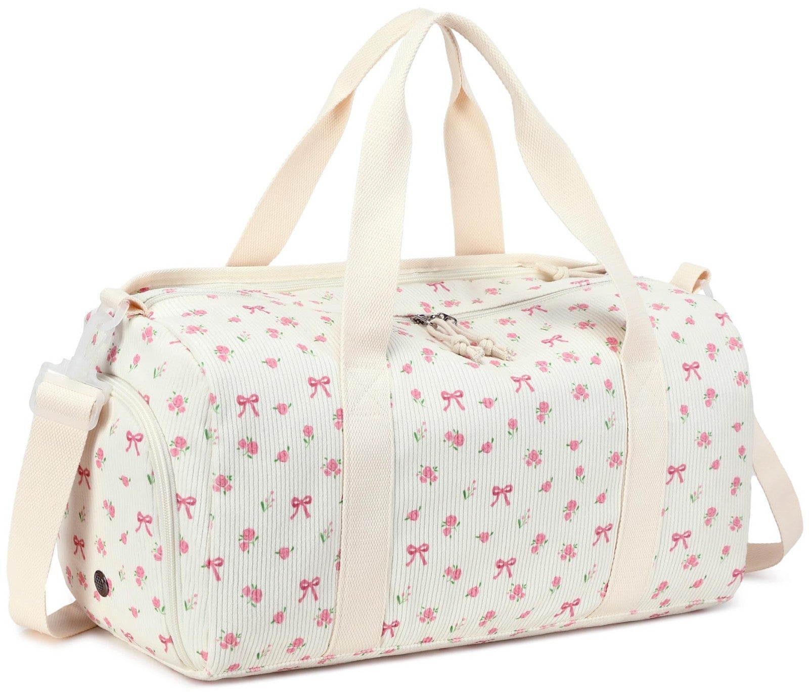 Cute Girls Duffle Bag with Shoe Compartment & Wet Separation - Waterproof Gym Tr1