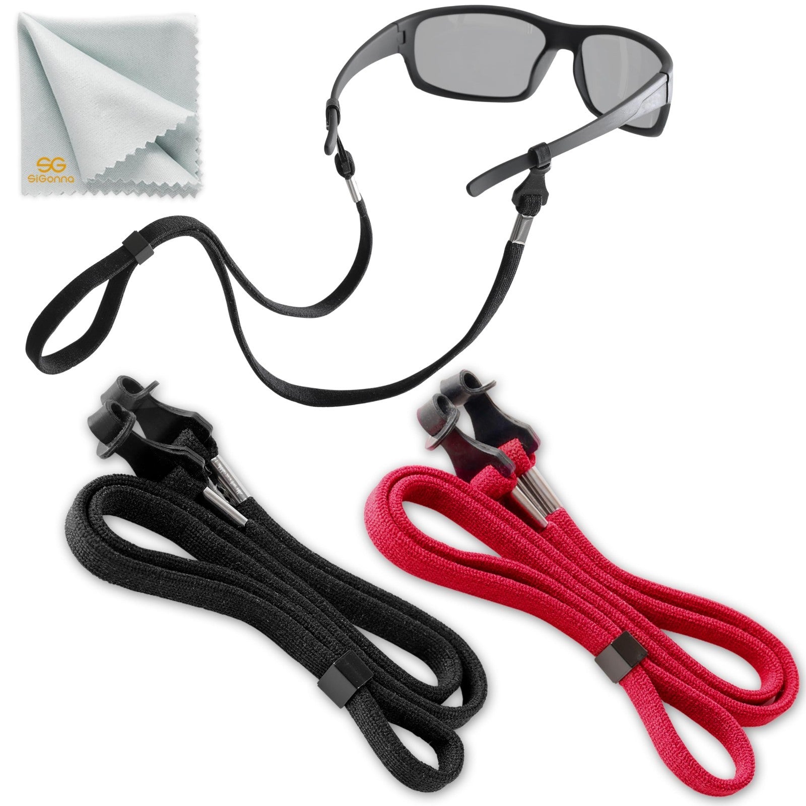 Eyeglass Holder Strap - Sunglasses Lanyard Retainer Cords for Men & Women - 2 Pc1
