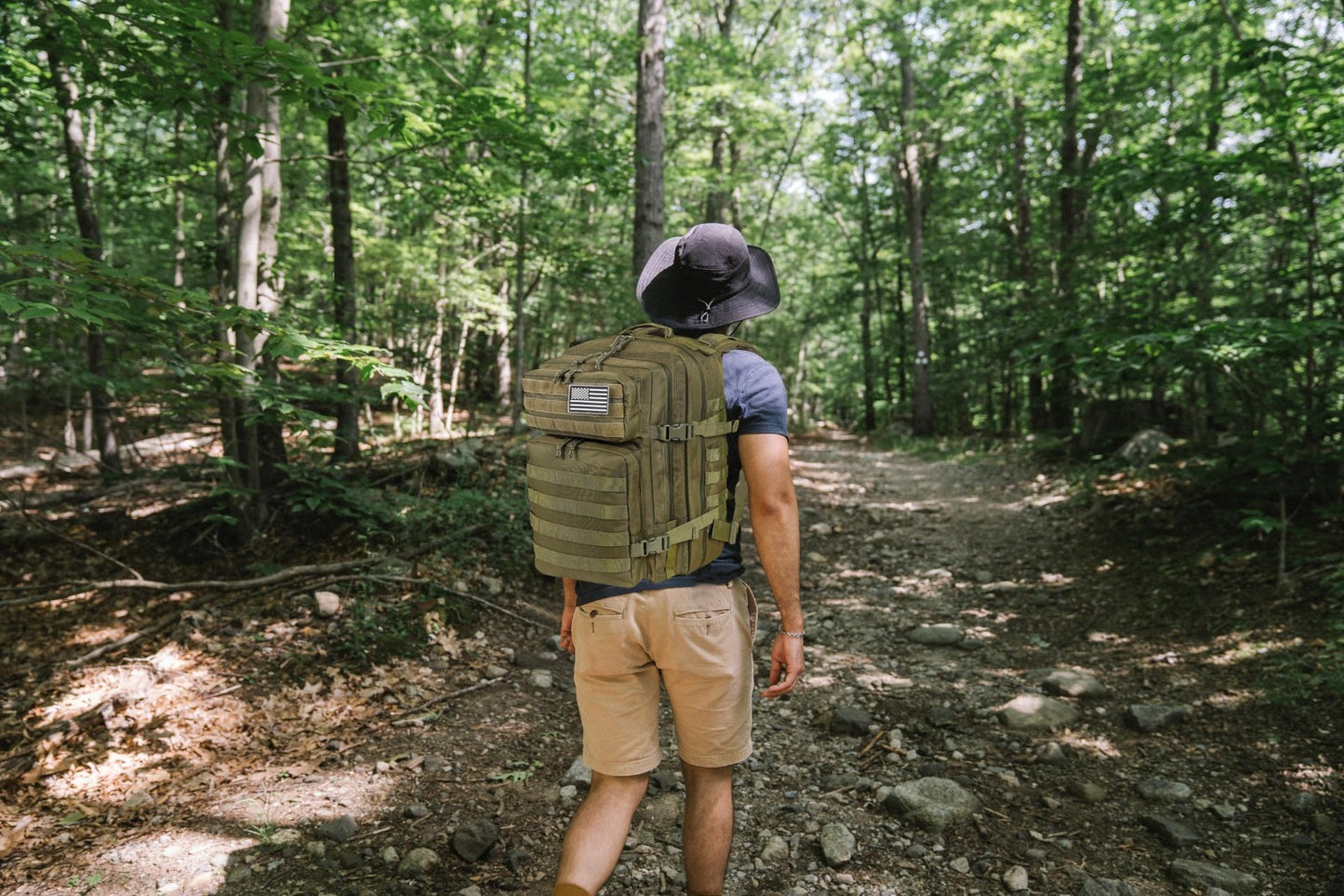Tactical Military Backpack 45L   3 Day Assault Rucksack with Molle System, Army2