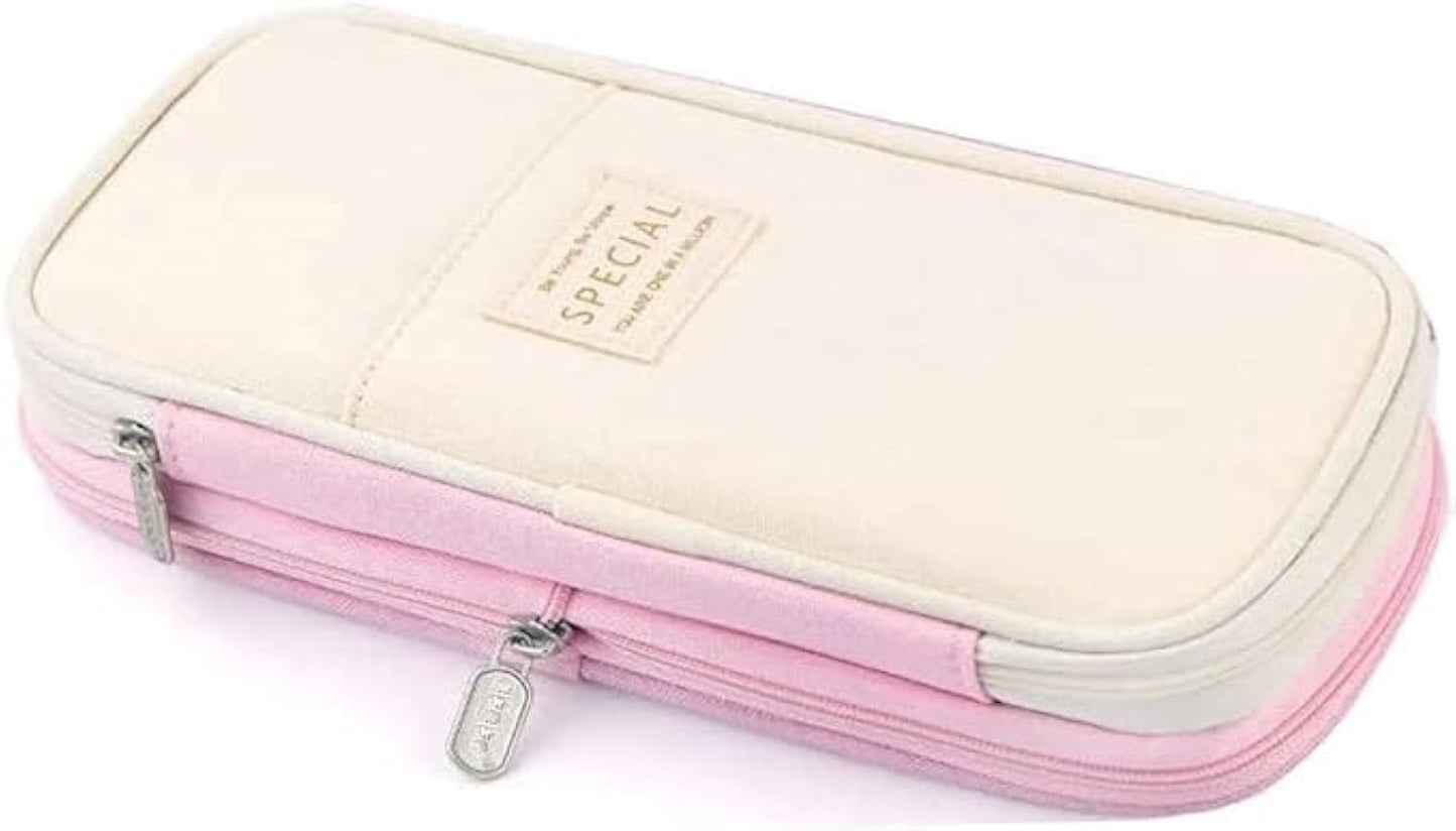 Large Storage Pencil Case with Zipper   Big Capacity Organizer Pouch for Office1