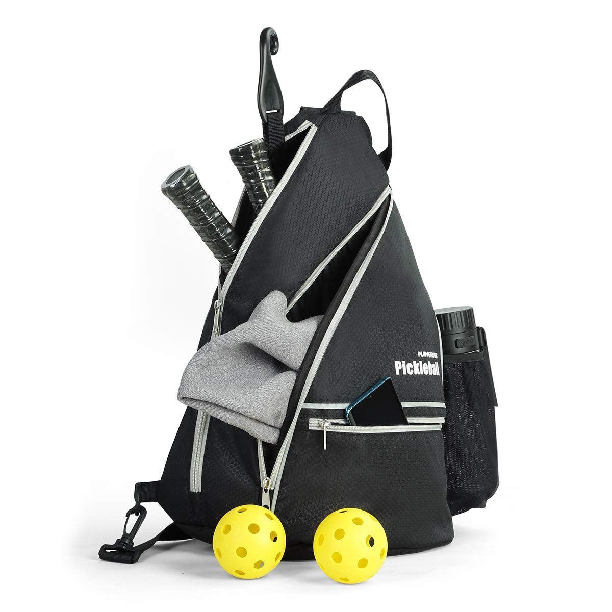 Large Capacity Pickleball Backpack with Fence Hook, Water-Resistant, Padded Back15