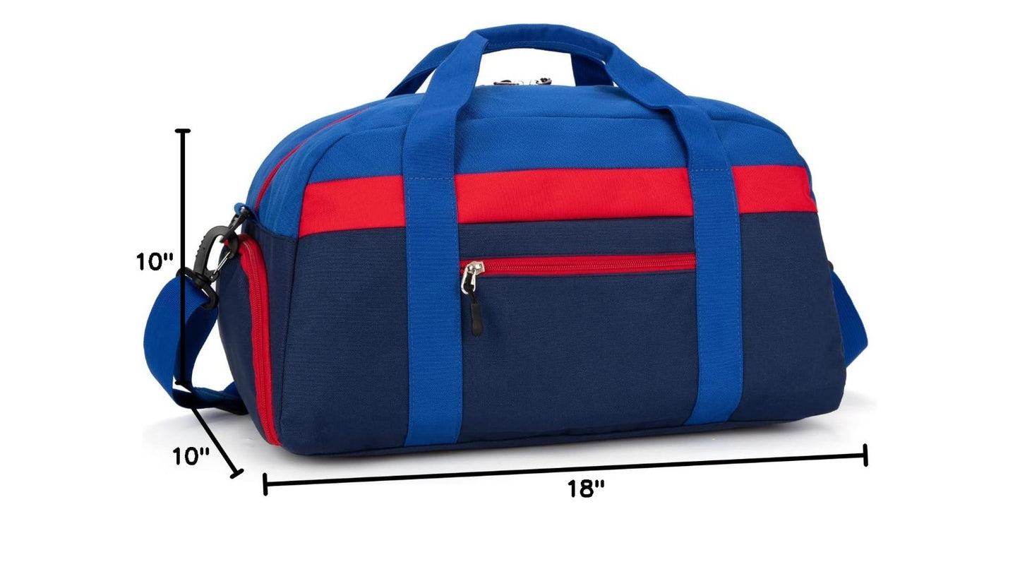 Kids 18" Duffle Bag - Navy Blue, Perfect for Weekend Trips, Sports & Travel2