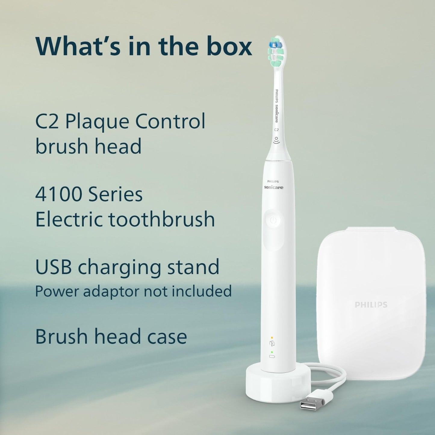 Rechargeable Electric Toothbrush, 700% Plaque Removal, Pressure Sensor, 2 Settin7