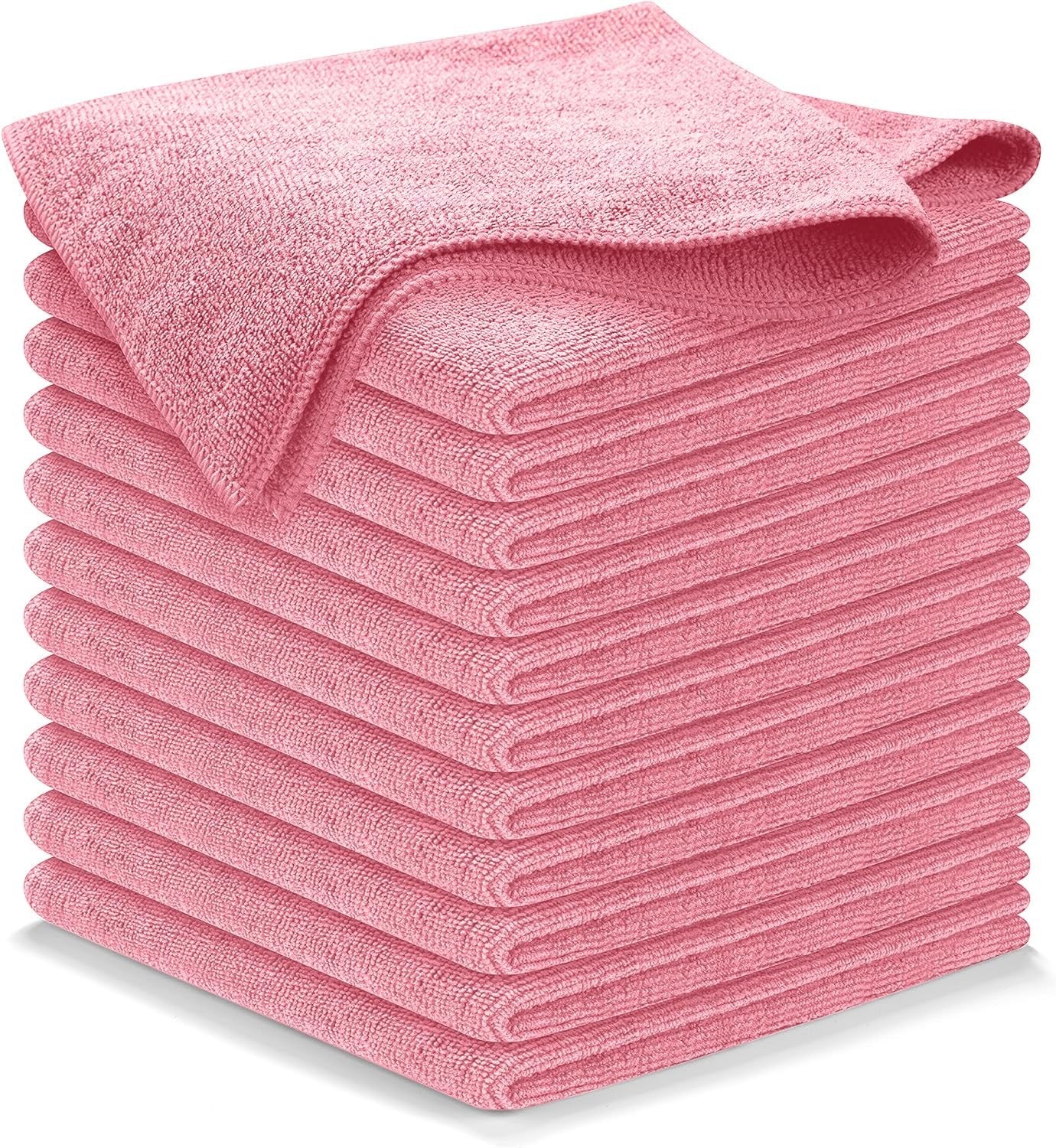 Ultra Absorbent Microfiber Cleaning Cloths   12 Pack, 12.5"x12.5", Streak Free S0