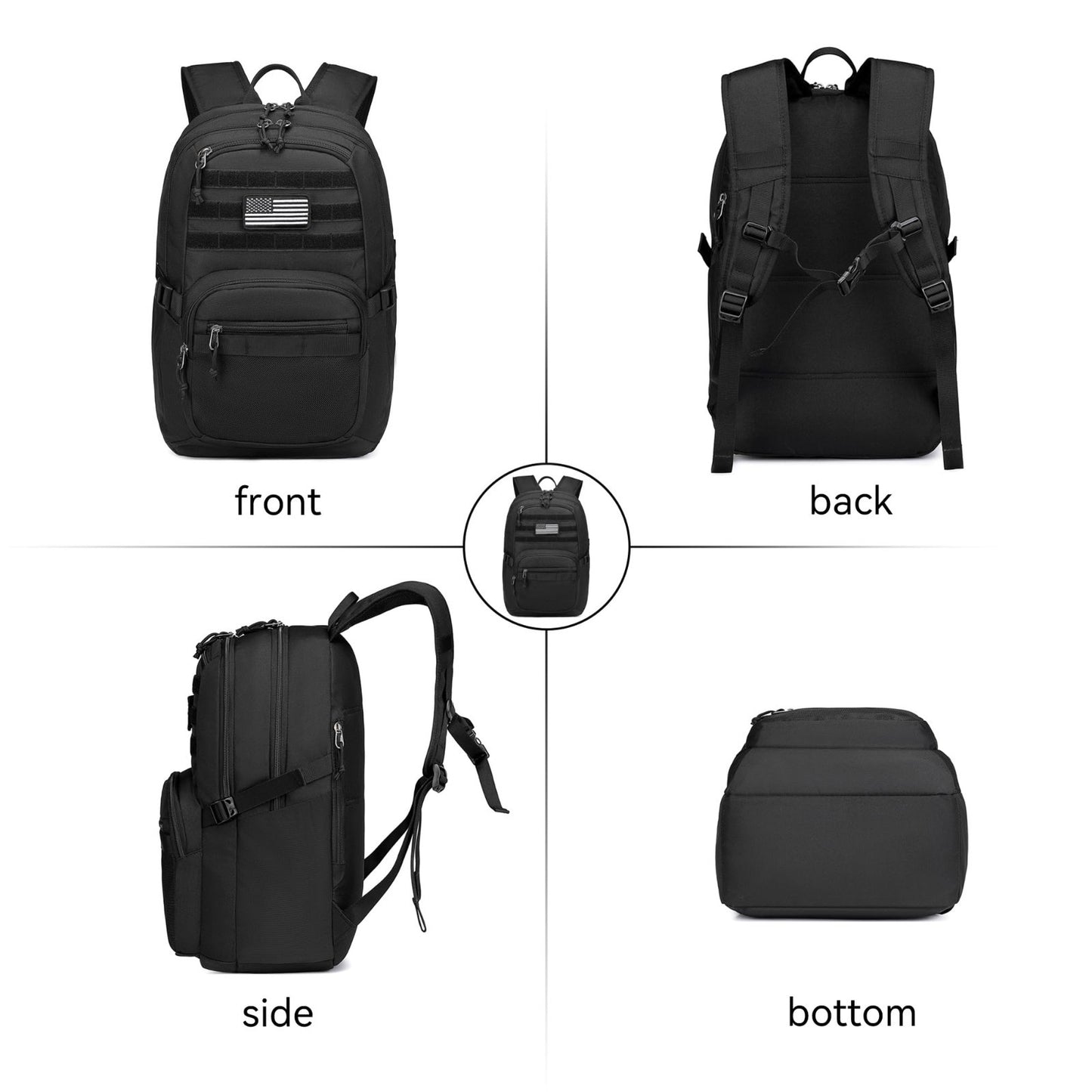 Tactical Military Backpack 25L, 3 Day Assault Pack with Molle System for Outdoor7