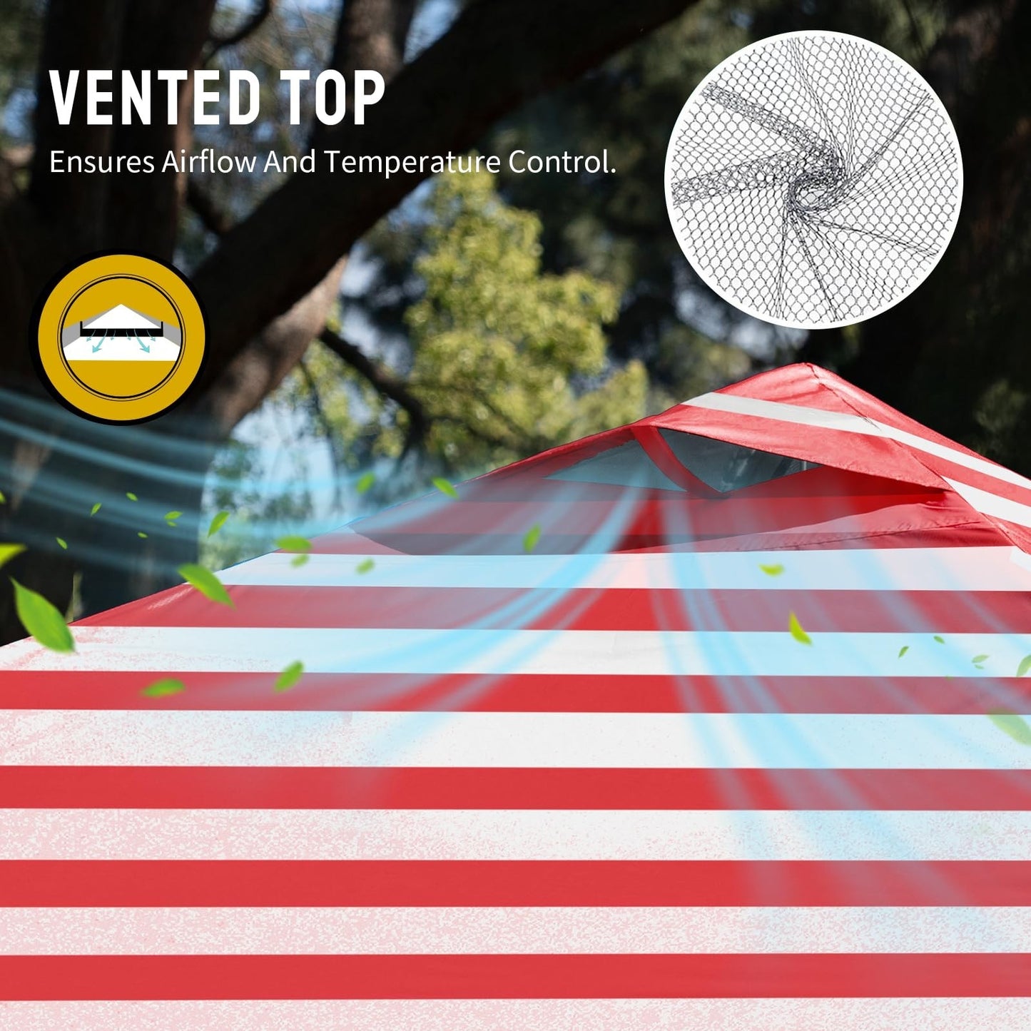 10x10 Pop Up Canopy Tent   Easy Setup, Outdoor Sun Shade for Events, Parties, Ca5