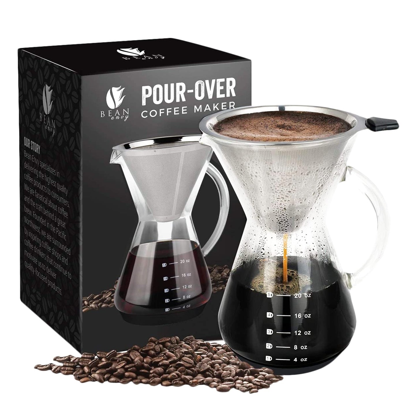 Optimized eBay Title:  "20 Oz Pour Over Coffee Maker - High-Heat Borosilicate G1