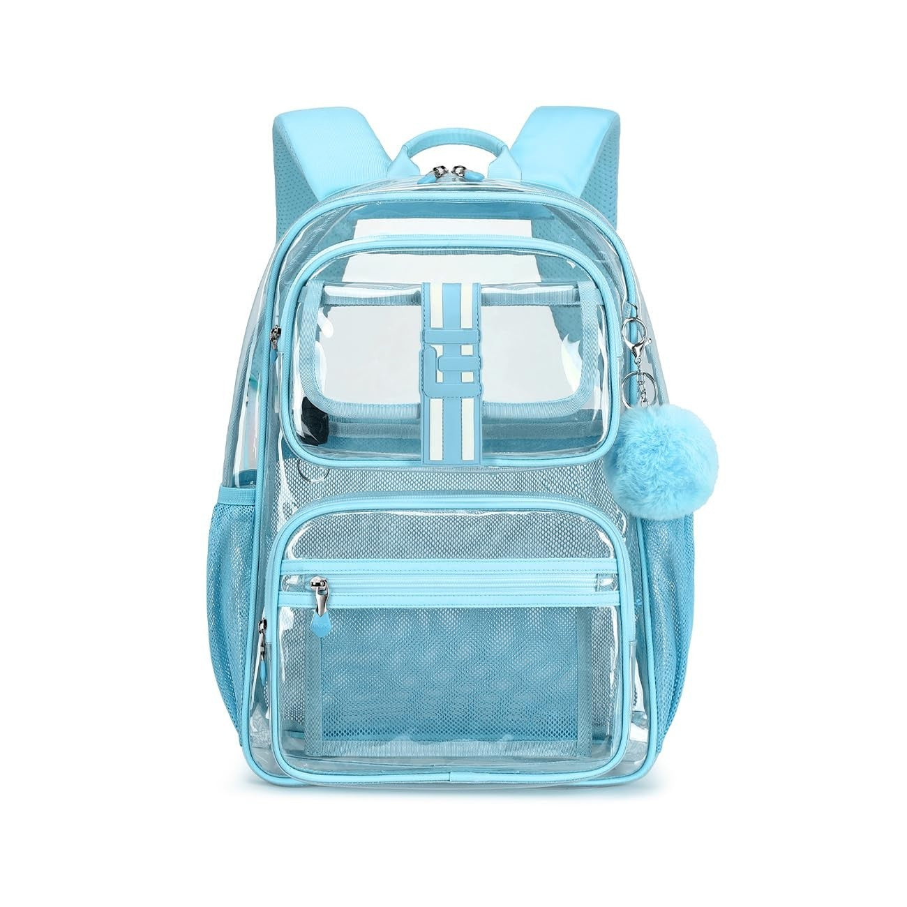 Heavy Duty Clear Backpack for Kids, School Girls Ages 6 10, 16in TPU Book Bag1