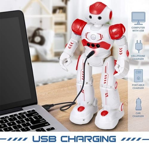 Programmable RC Robot Toy for Kids   Gesture Control, Smart Remote, Gift for Age4