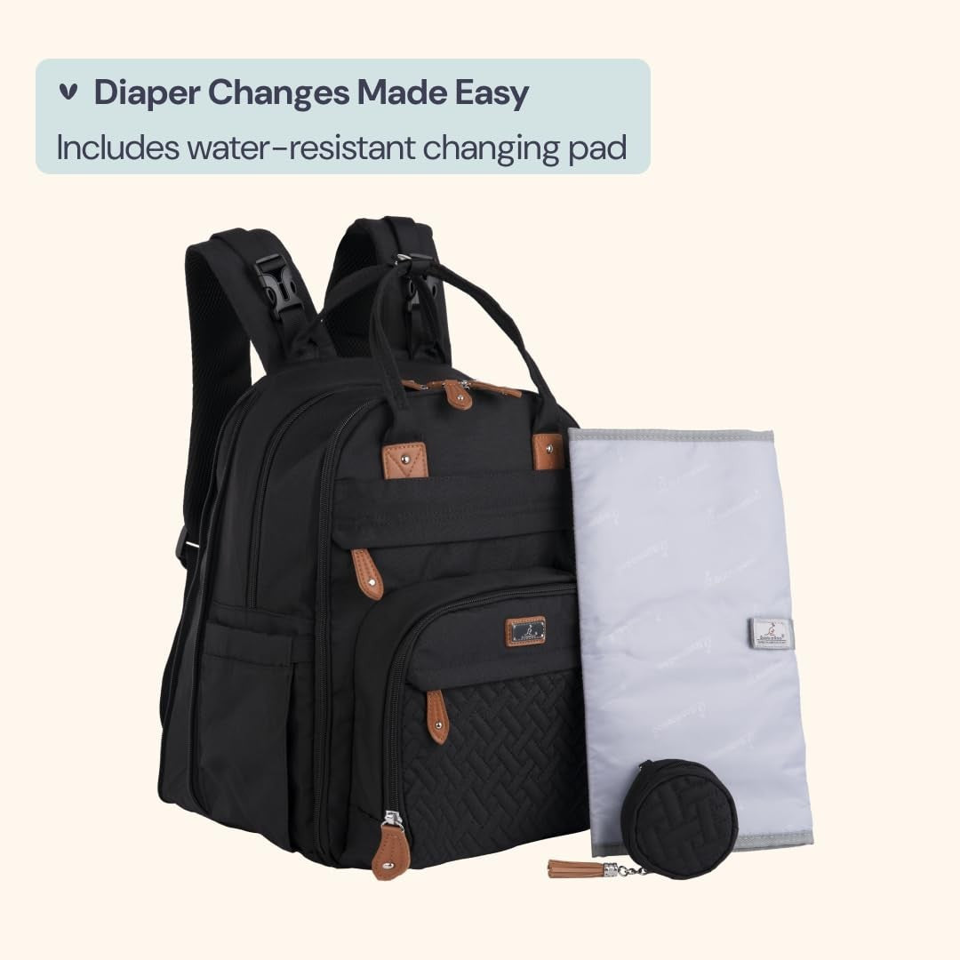 Extra Large Diaper Bag Backpack   Expandable Baby Tote with Changing Pad, Stroll7