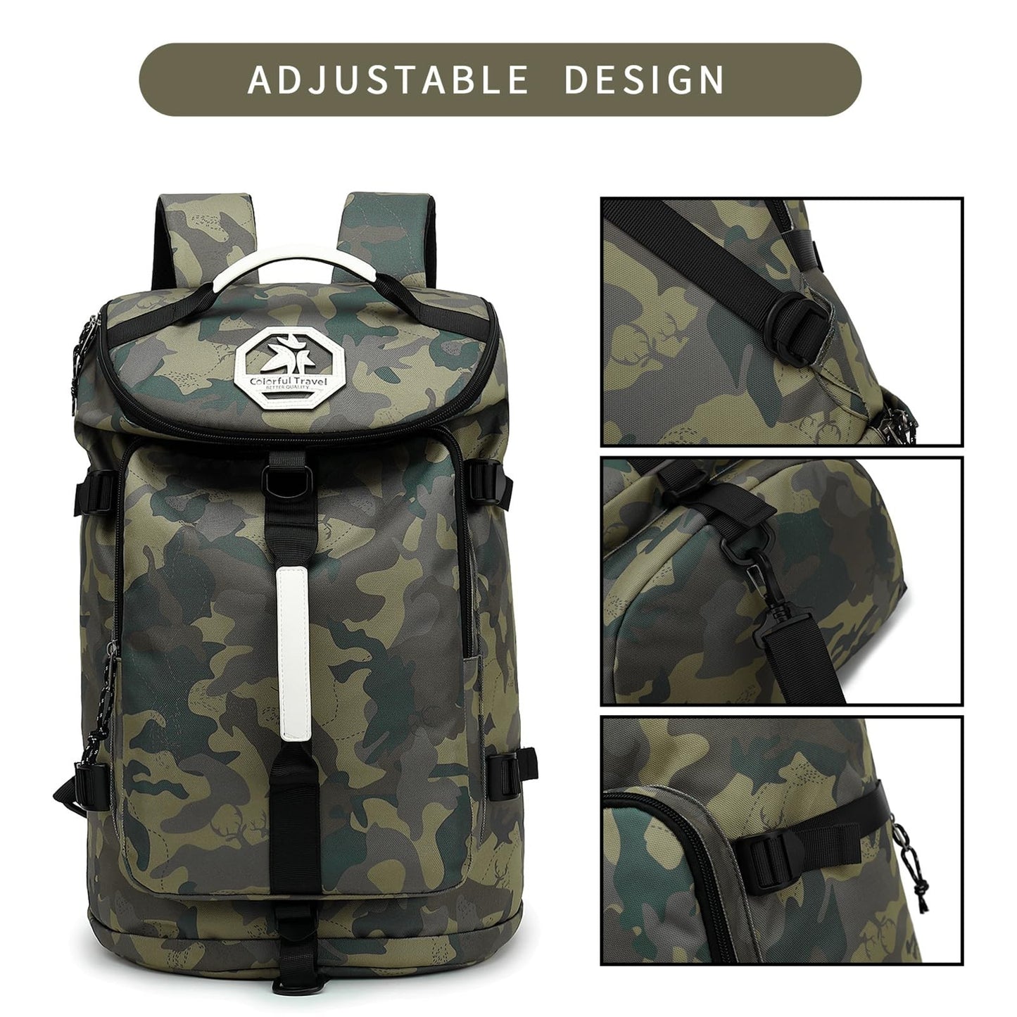 Waterproof Gym Duffel Backpack with Shoe Compartment, 4 Carry Methods, Sports &4