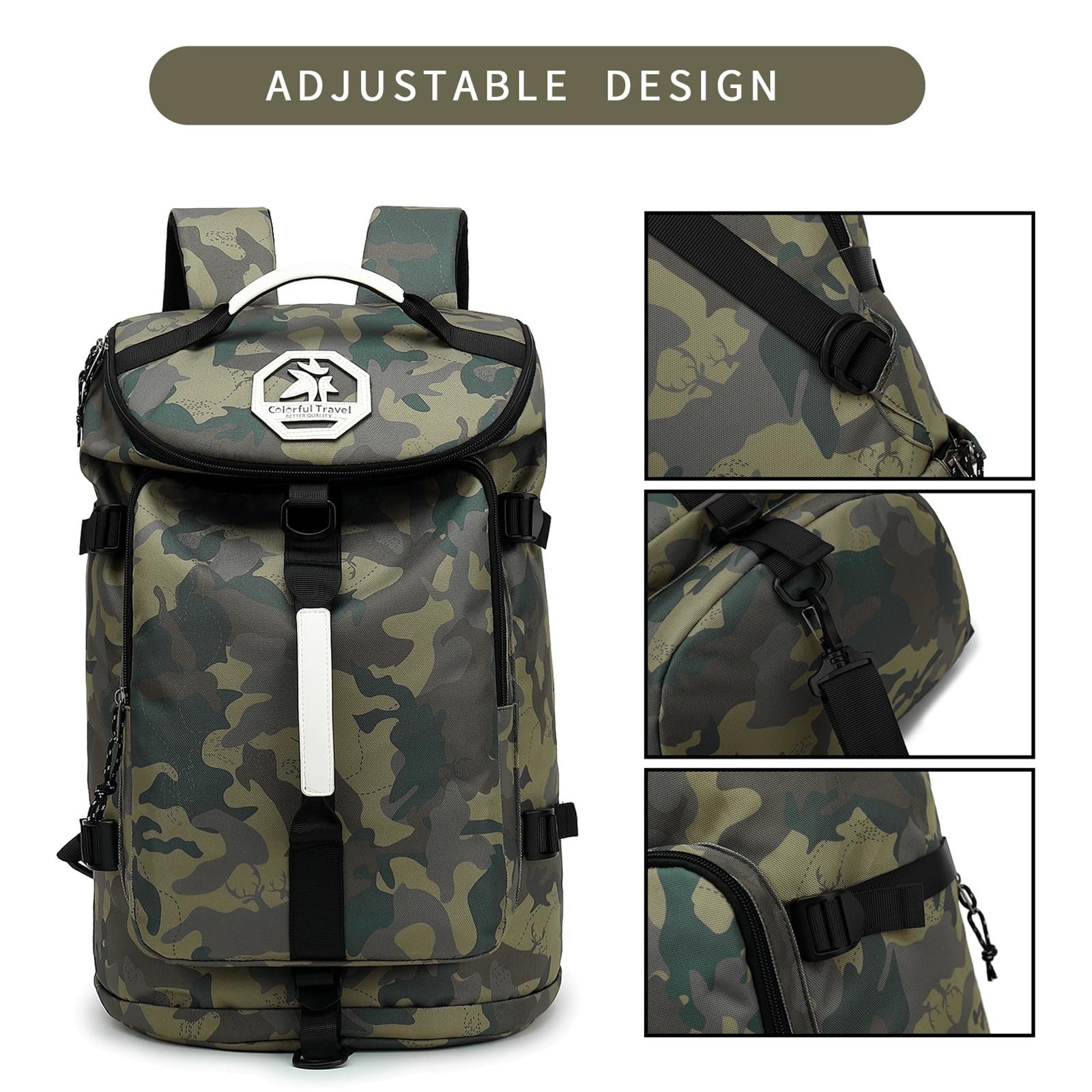 Waterproof Gym Duffel Backpack with Shoe Compartment, 4 Carry Methods, Sports &4