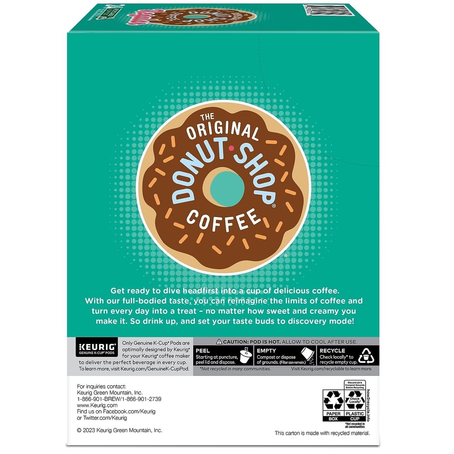 Medium Roast Coffee Pods, Single Serve K Cup Pods, 96 Count, Donut Shop Style4
