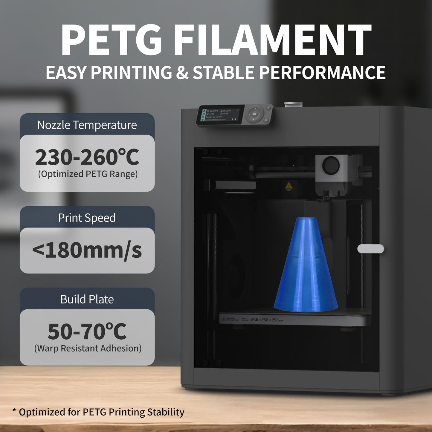Translucent PETG Filament 1.75mm 6-Color Bundle 6kg for 3D Printing & Art Models6