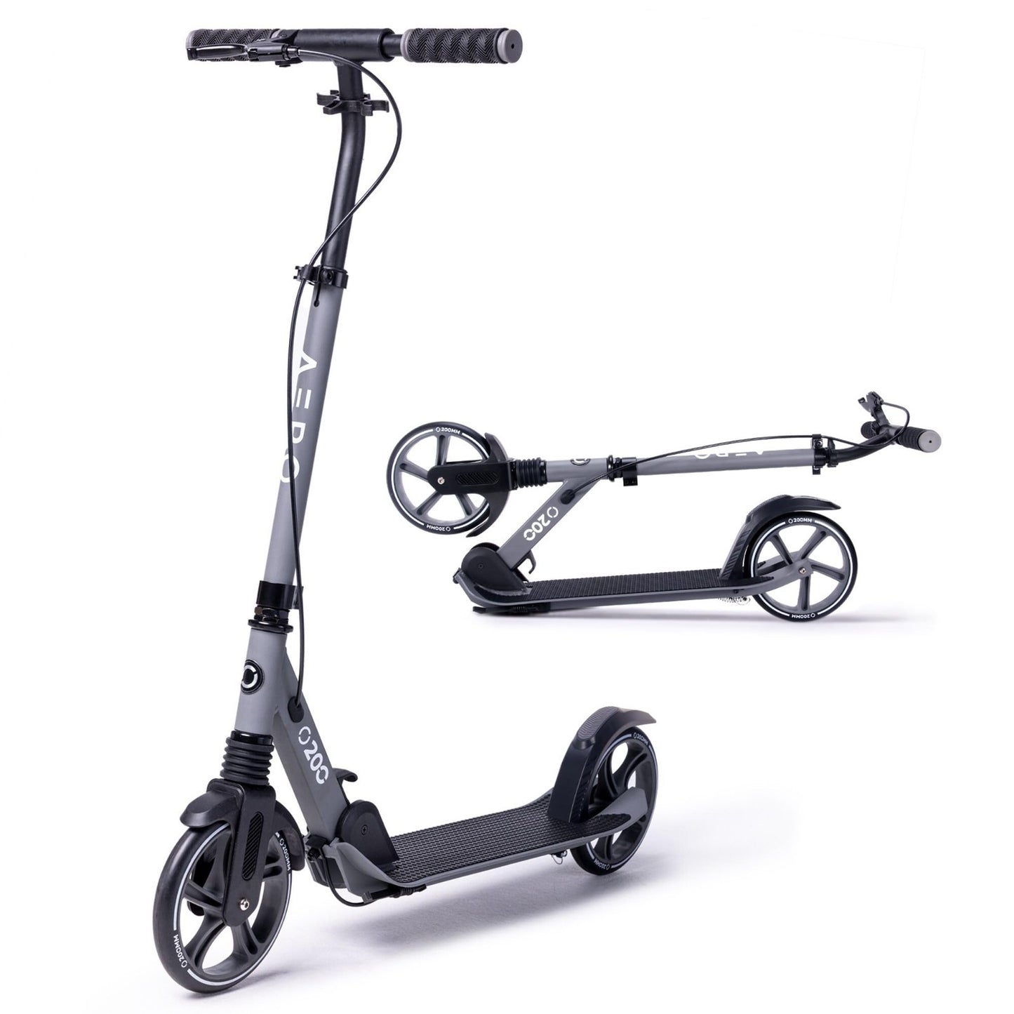 Big Wheel Kick Scooter for Kids 6-12, Teens & Adults - Adjustable Height, Smooth1