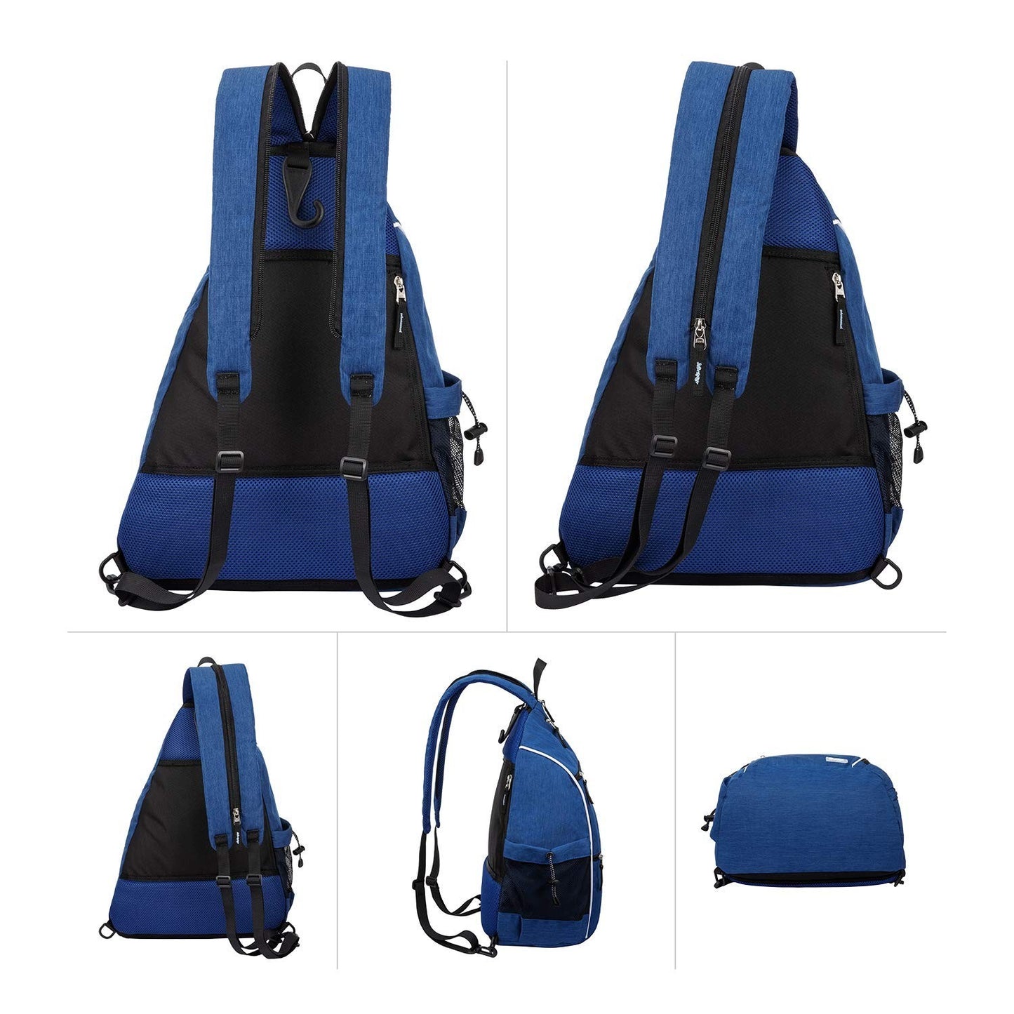 Adjustable Pickleball Backpack with Fence Hook, Large Capacity & Safety Pocket2