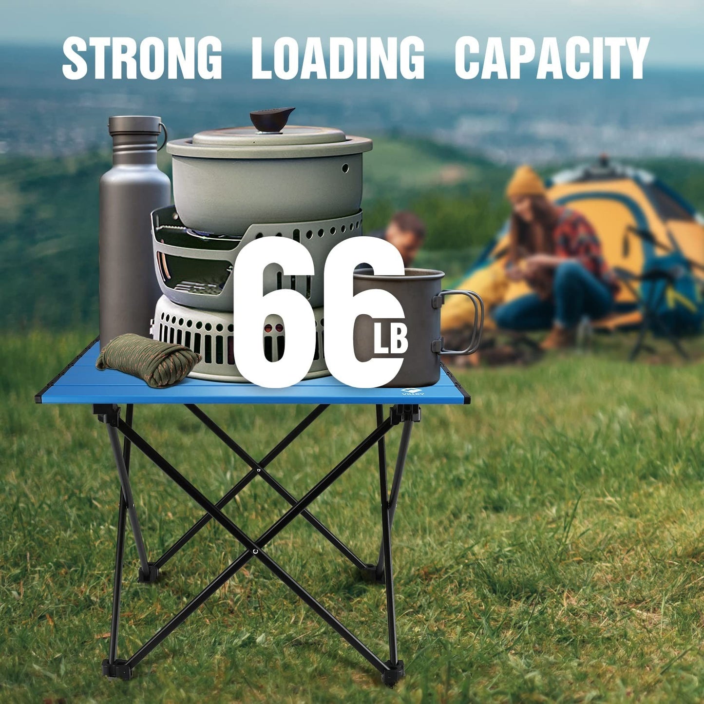 Ultralight Folding Camping Table with Carry Bag - Portable Beach & Picnic Table4