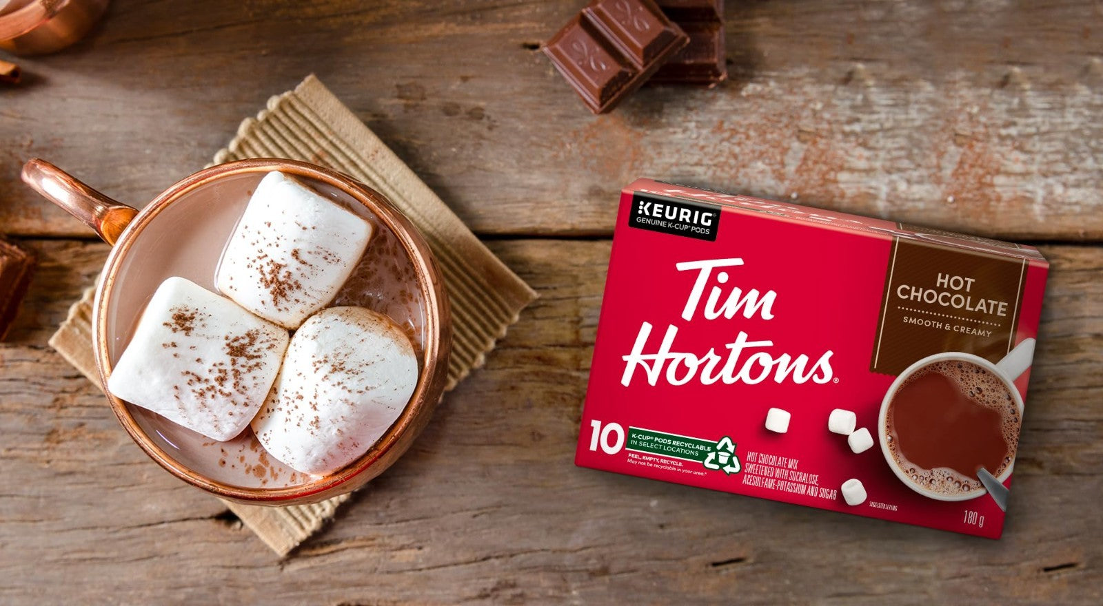 Rich Hot Chocolate Pods for Keurig, Single Serve K Cups, 20 Count, Creamy & Deli7