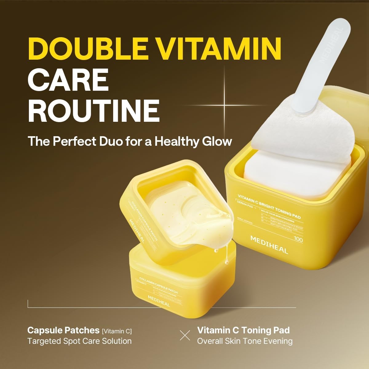 Vitamin C Collagen Eye Patches 60 Count | Radiance & Glow | Hydrogel for Puffy E7