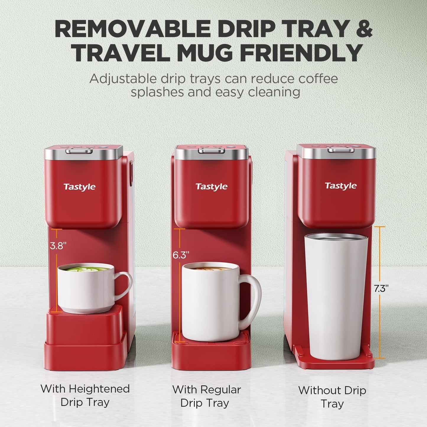 Single Serve Coffee Maker with Milk Frother, 40oz Tank, 6 Brew Sizes, BPA Free6