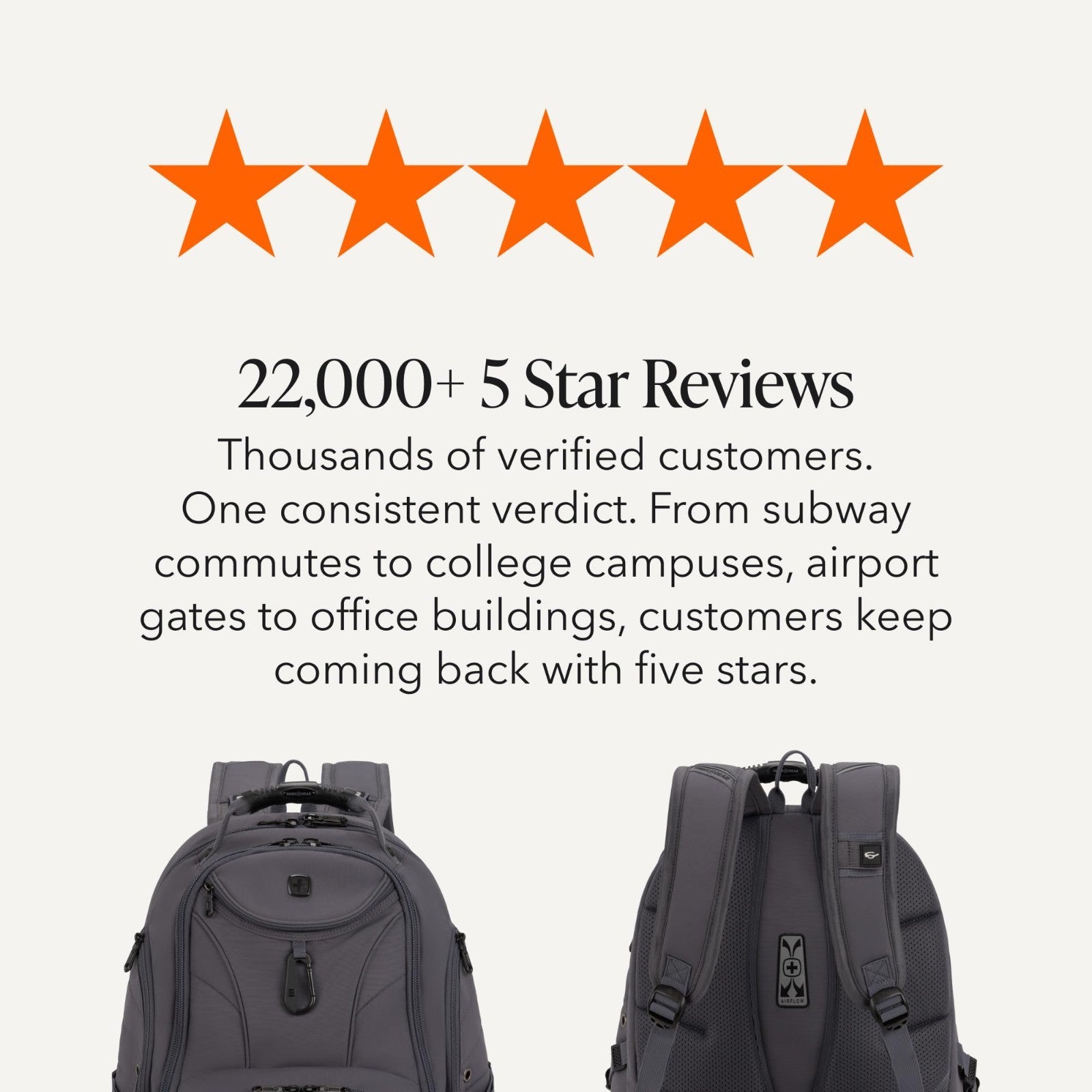 Large TSA Friendly Laptop Backpack for 17" Laptops, RFID Protection, Tablet Pock7