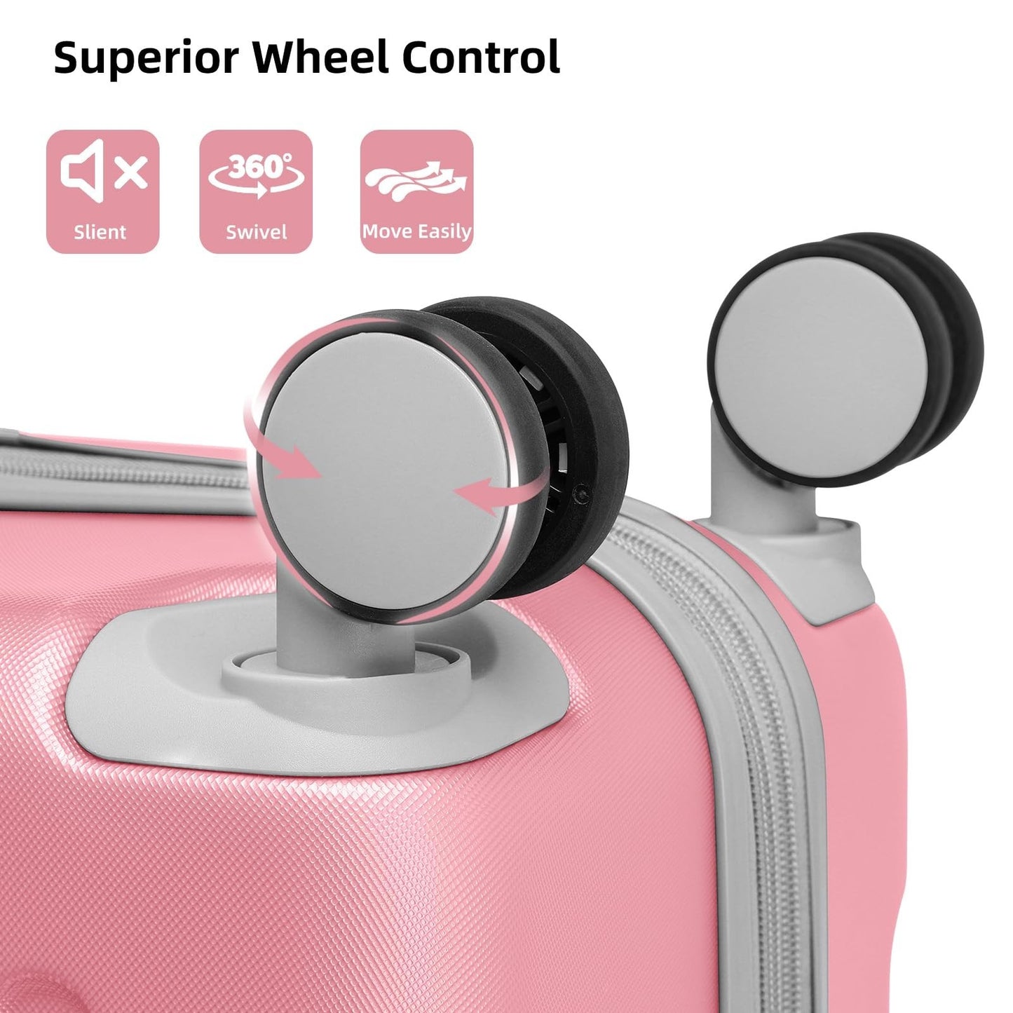 6-Piece Hardshell Luggage Set - Expandable Suitcases with Spinner Wheels, TSA Lo7