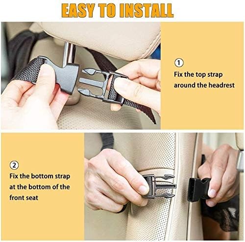 Car Backseat Organizer with 10" Table Holder, 9 Storage Pockets Seat Back Protec5
