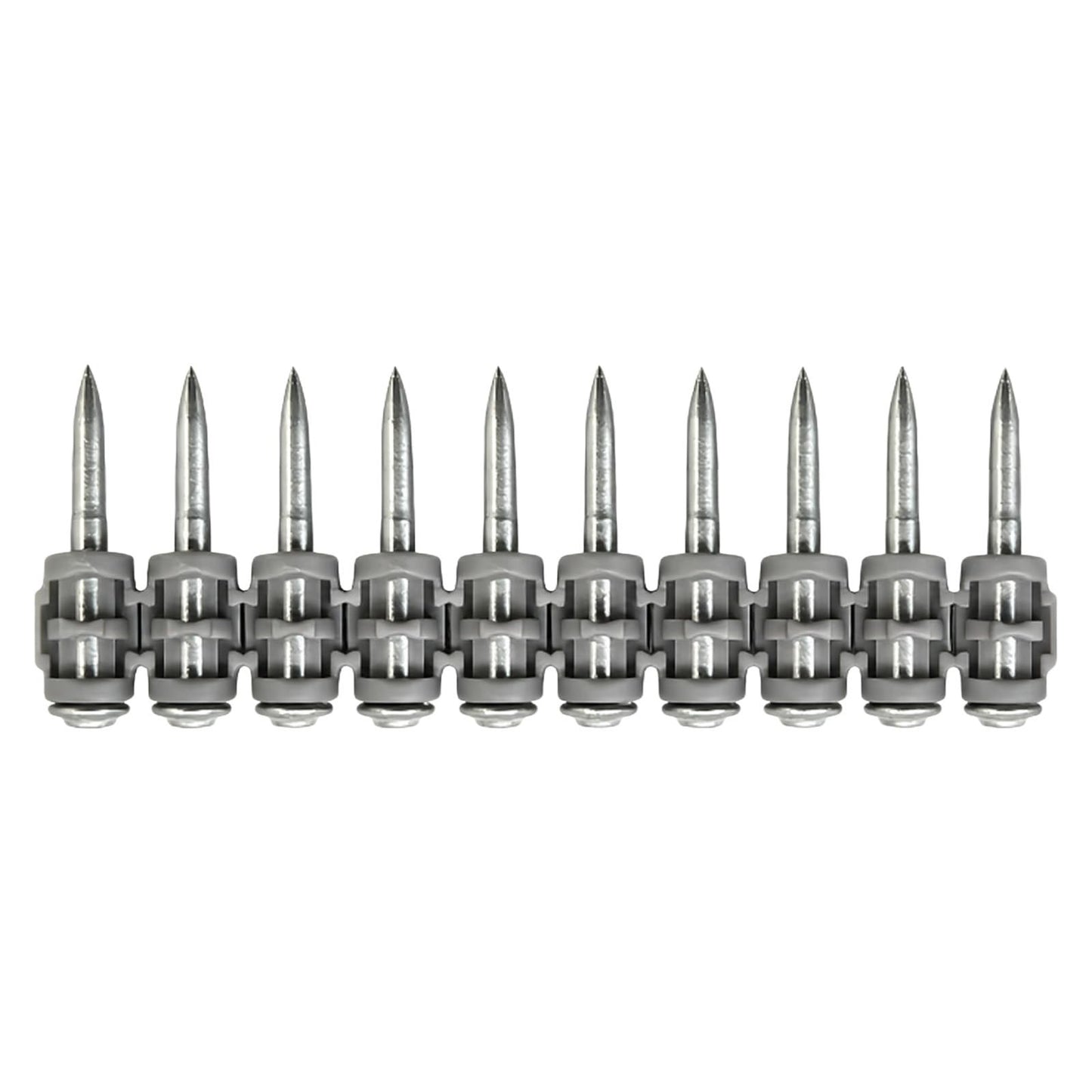 1" Collated Concrete Nails 1000pcs - Full Round Head Steel Pins for Drywall, Met3