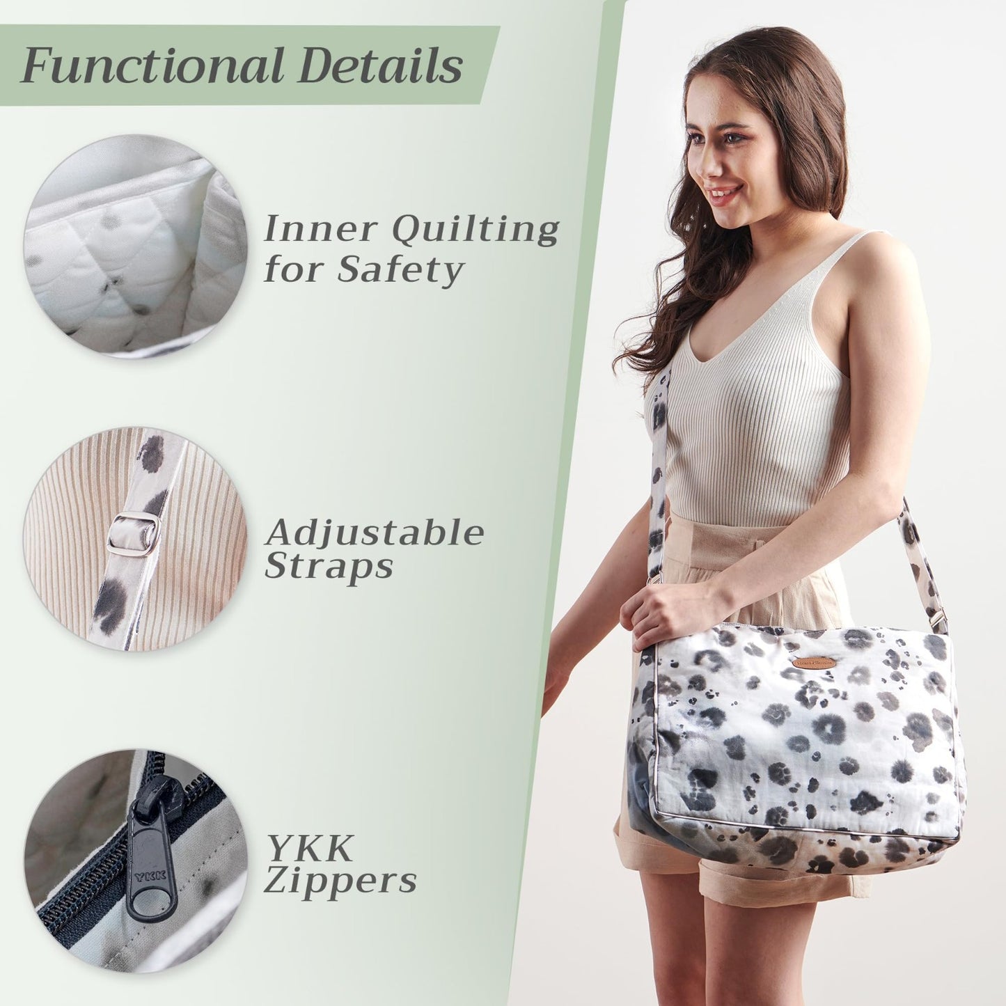 Stylish Women's Cotton Shoulder Handbag   Versatile Tote Bag for Everyday Use2