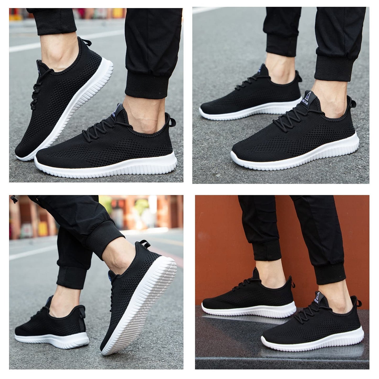 Ultra Lightweight Men's Running Shoes - Breathable Non-Slip Athletic Sneakers fo5